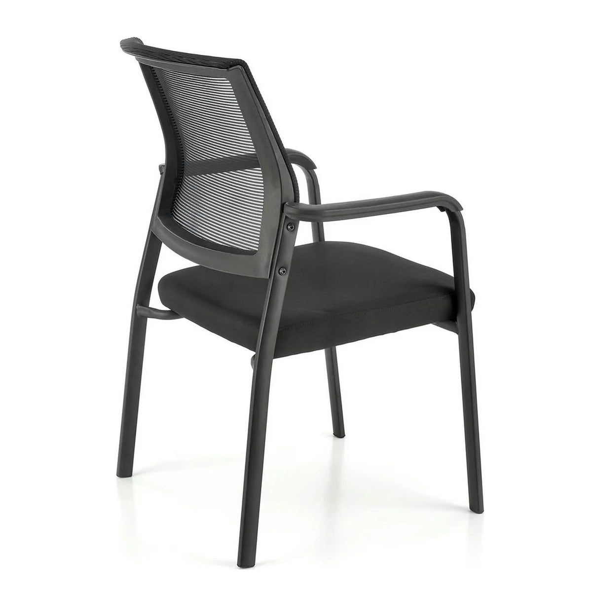 Scaun BERGEN, negru, stofa clasica/metal, 58x60x90 cm