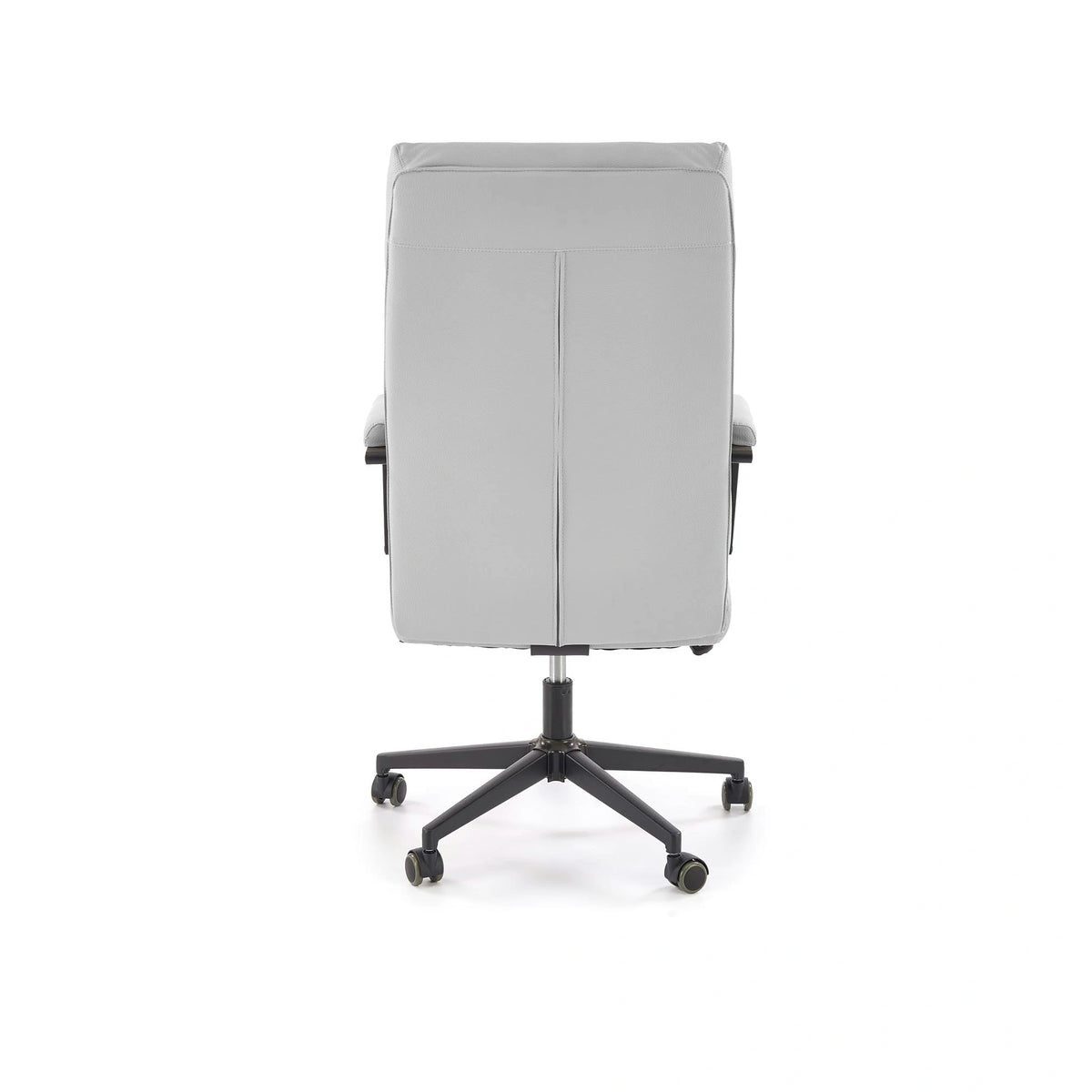 Scaun birou ADRIANO 2, gri deschis/negru, piele ecologica, 65x70x104/110 cm