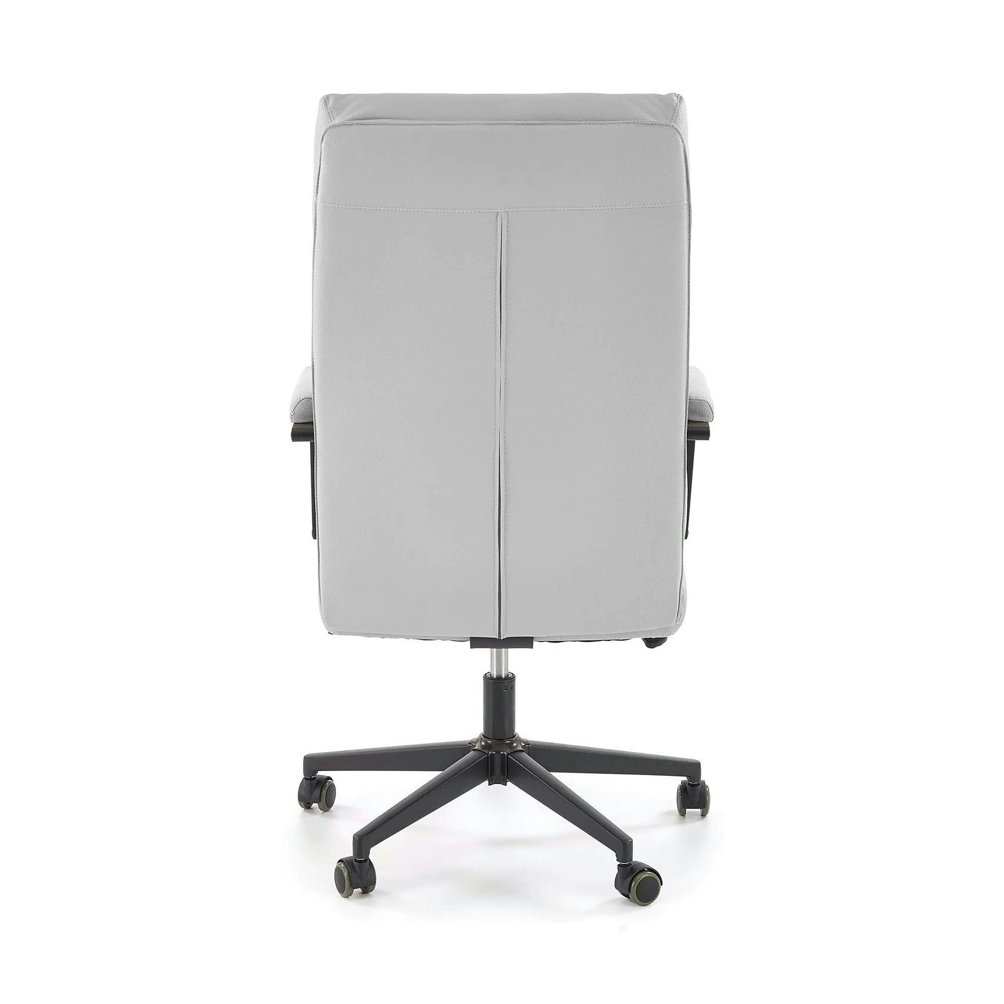 Scaun birou ADRIANO 2, gri deschis/negru, piele ecologica, 65x70x104/110 cm