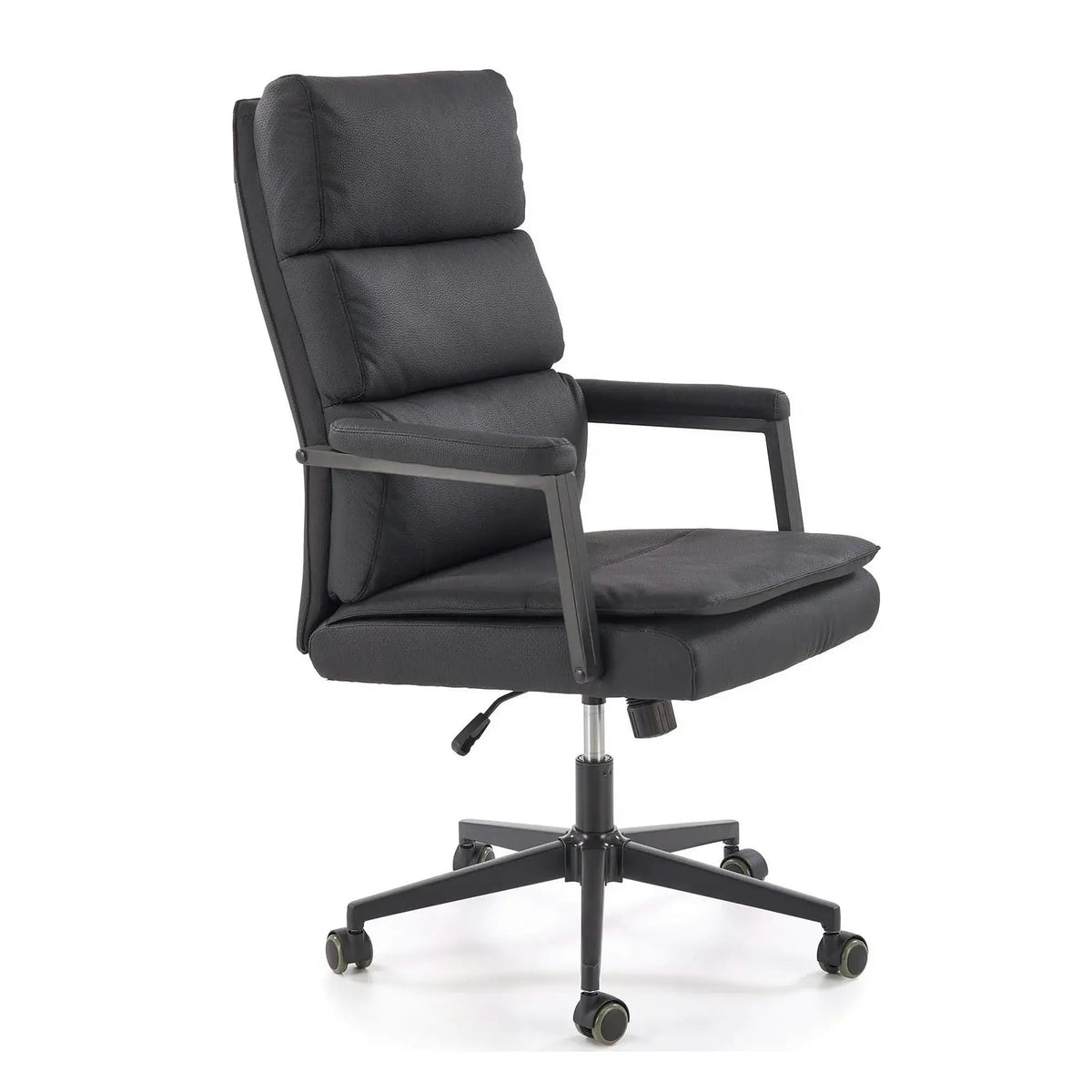 Scaun birou ADRIANO 2, negru, piele ecologica, 65x70x104-110 cm
