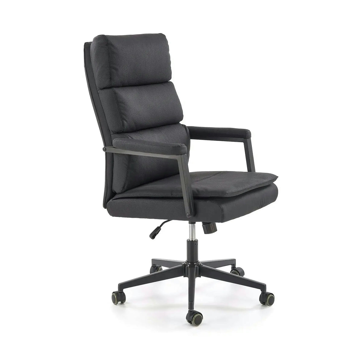 Scaun birou ADRIANO 2, negru, piele ecologica, 65x70x104-110 cm
