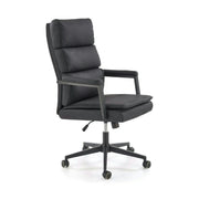 Scaun birou ADRIANO 2, negru, piele ecologica, 65x70x104-110 cm