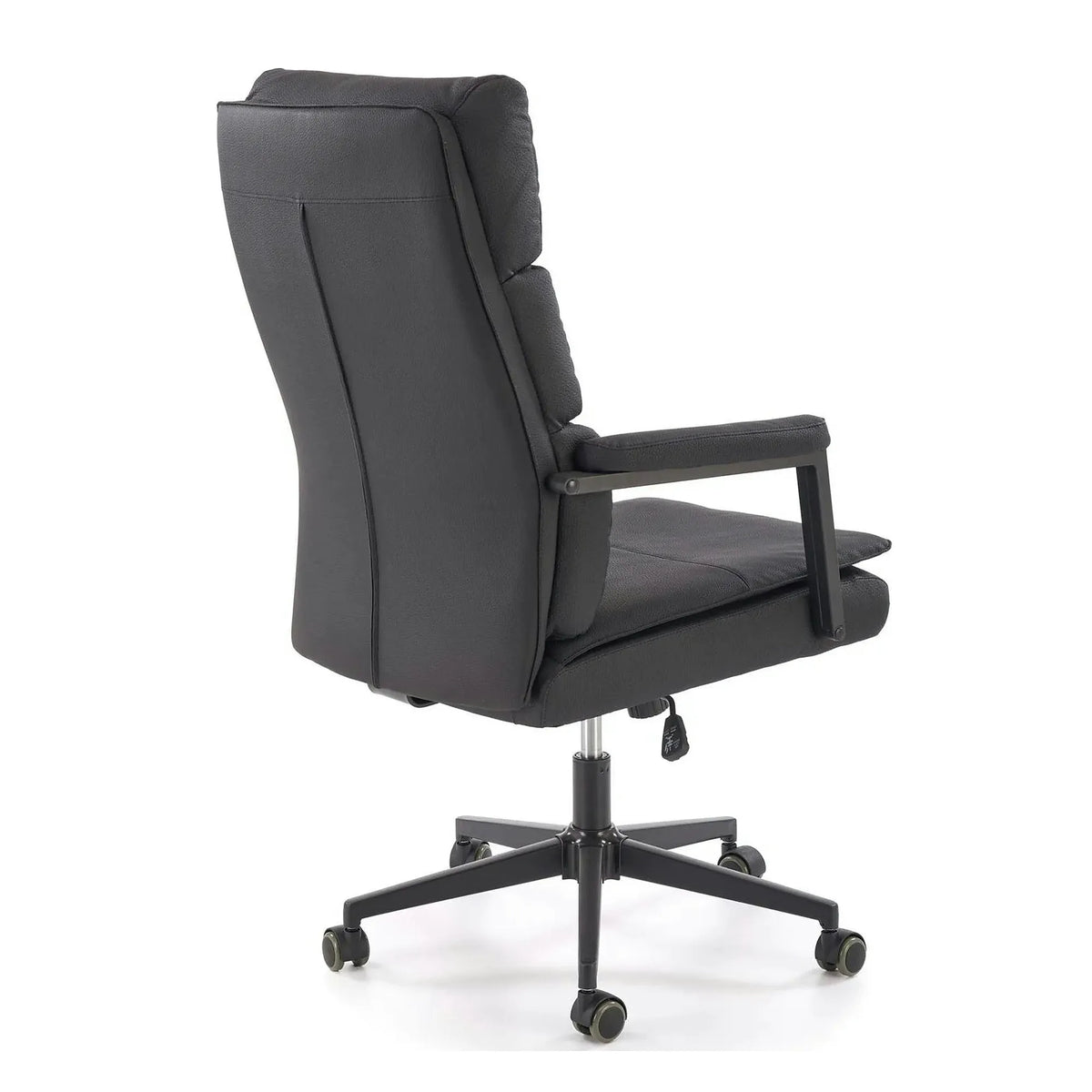 Scaun birou ADRIANO 2, negru, piele ecologica, 65x70x104-110 cm