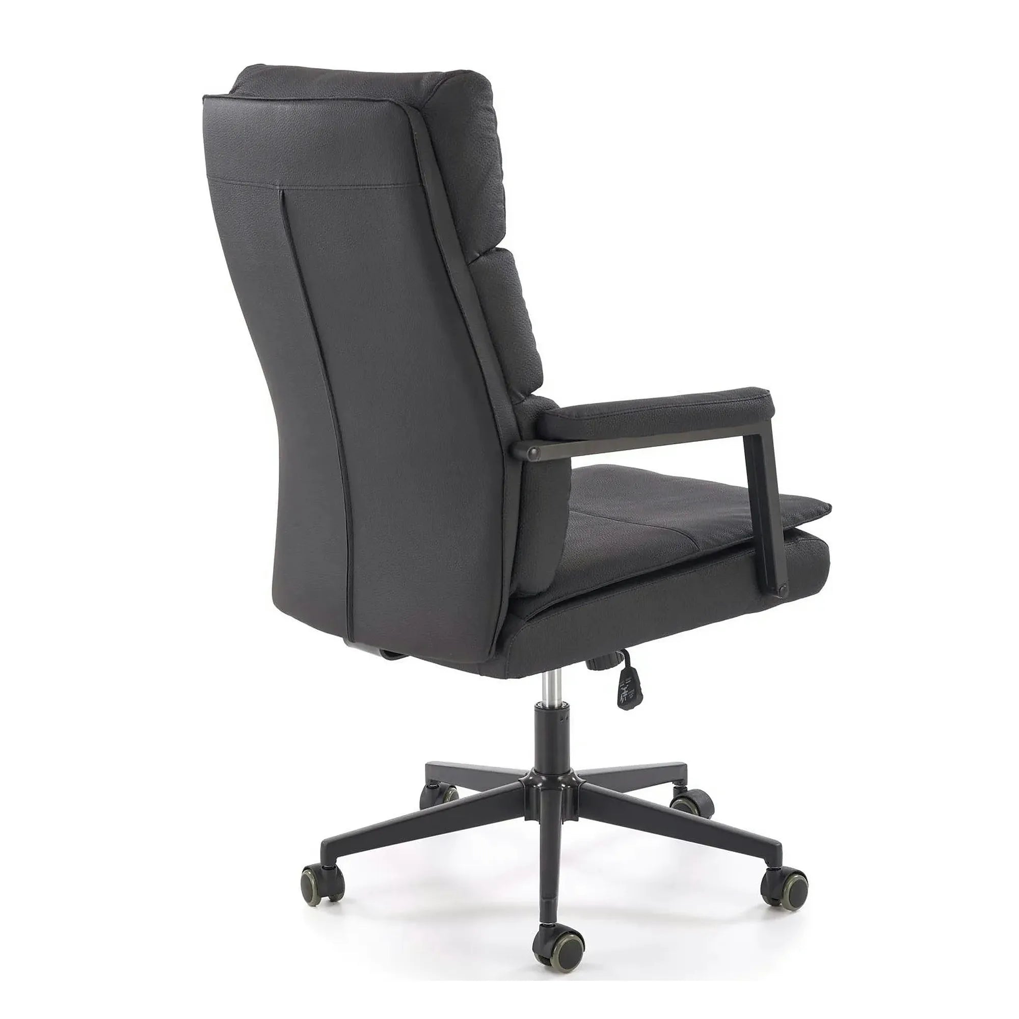 Scaun birou ADRIANO 2, negru, piele ecologica, 65x70x104-110 cm