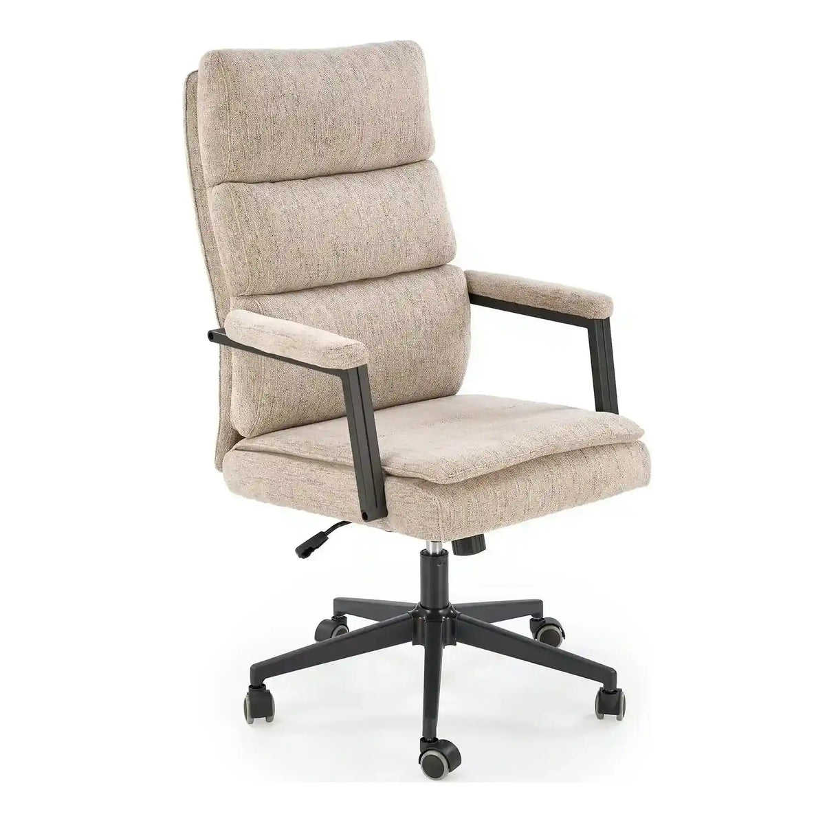 Scaun birou ADRIANO, bej, stofa clasica - Odin 28, 65x70x104/110 cm