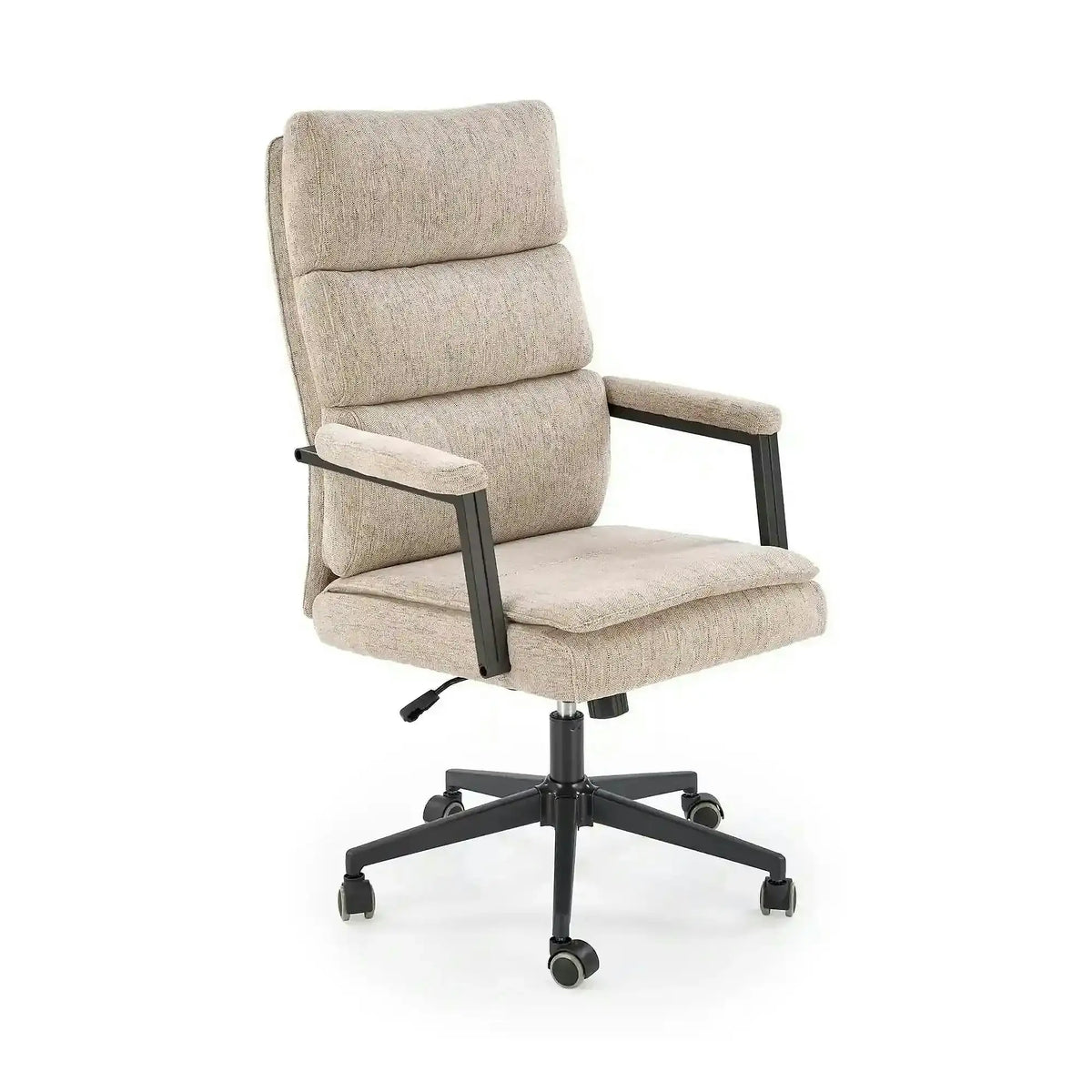 Scaun birou ADRIANO, bej, stofa clasica - Odin 28, 65x70x104/110 cm