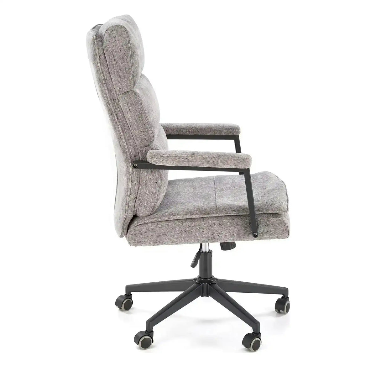 Scaun birou ADRIANO, gri - Odin 11, stofa clasica/metal, 65x70x104/110 cm
