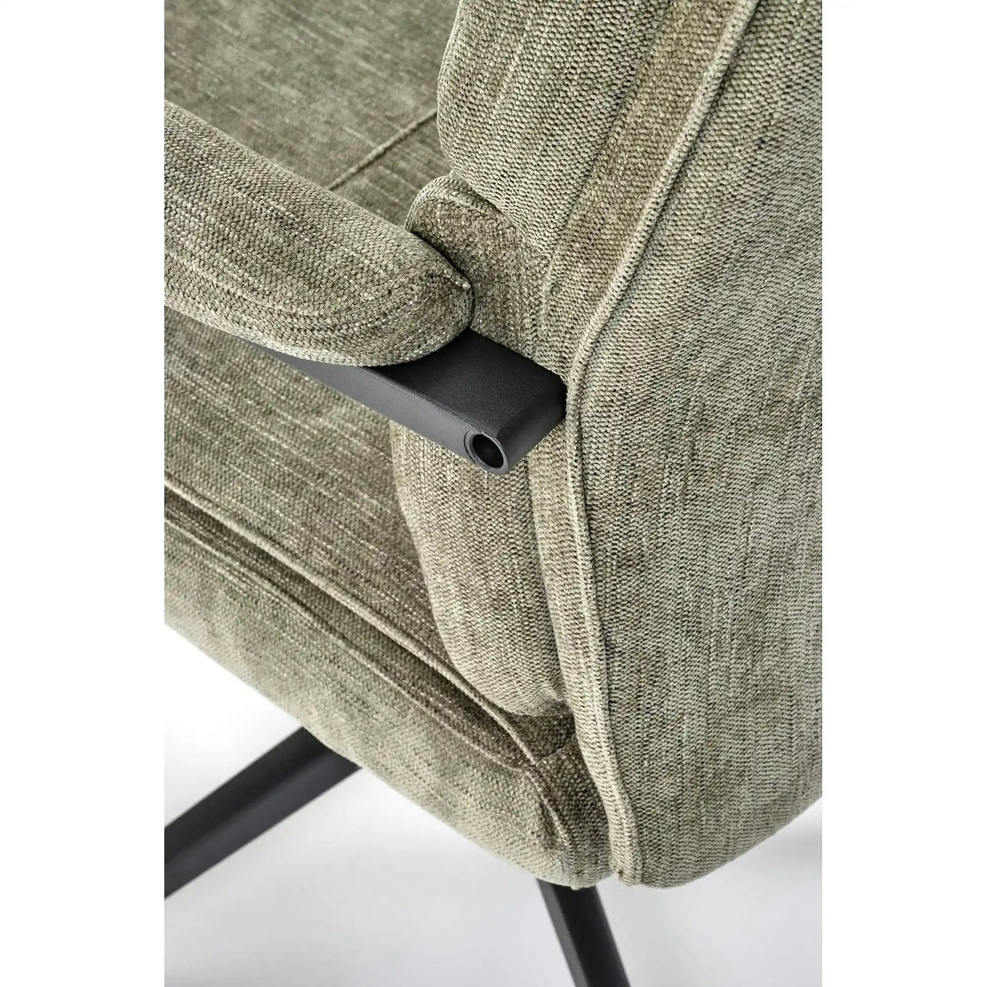 Scaun birou ADRIANO, verde olive, stofa clasica - Odin 77, 65x70x104/110 cm