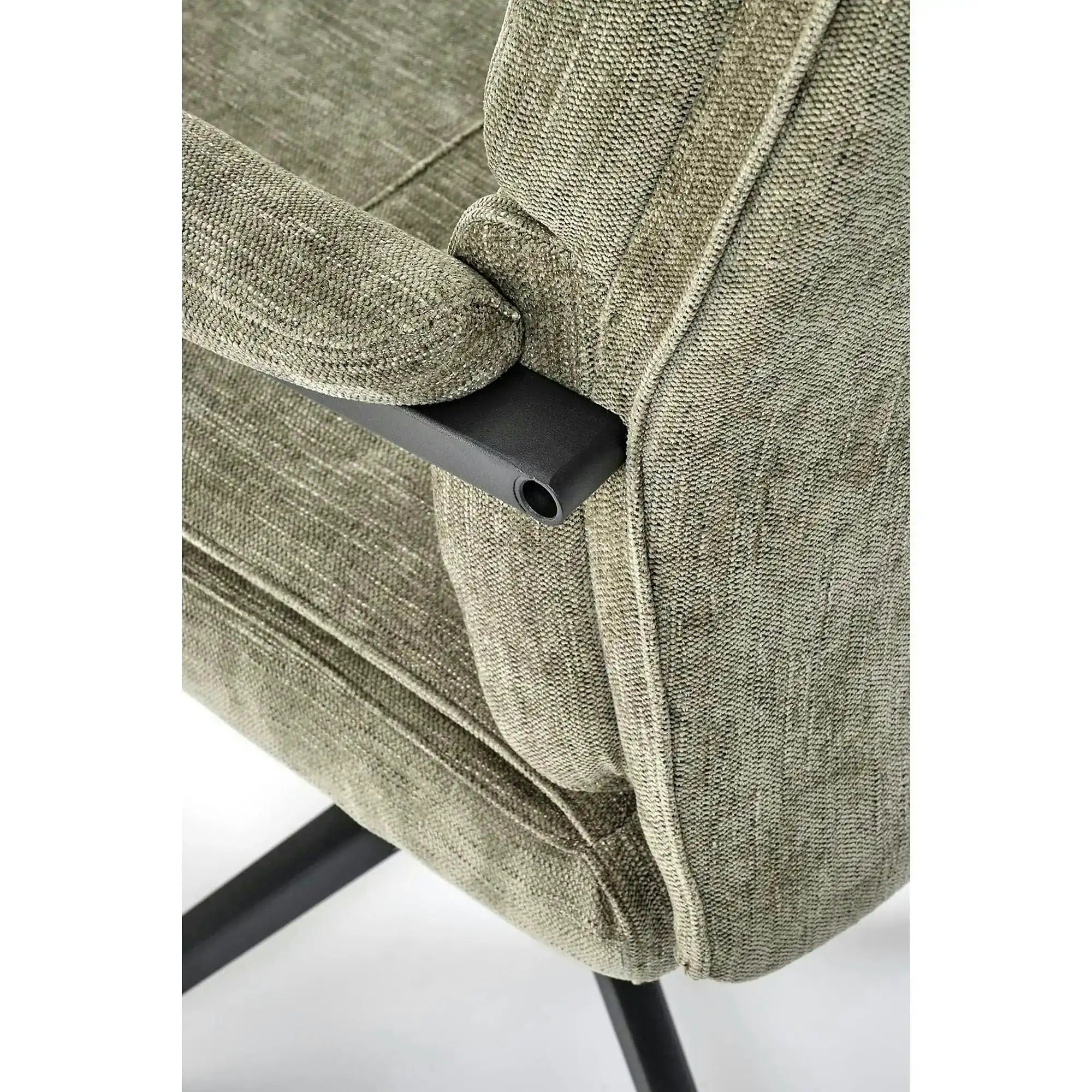 Scaun birou ADRIANO, verde olive, stofa clasica - Odin 77, 65x70x104/110 cm