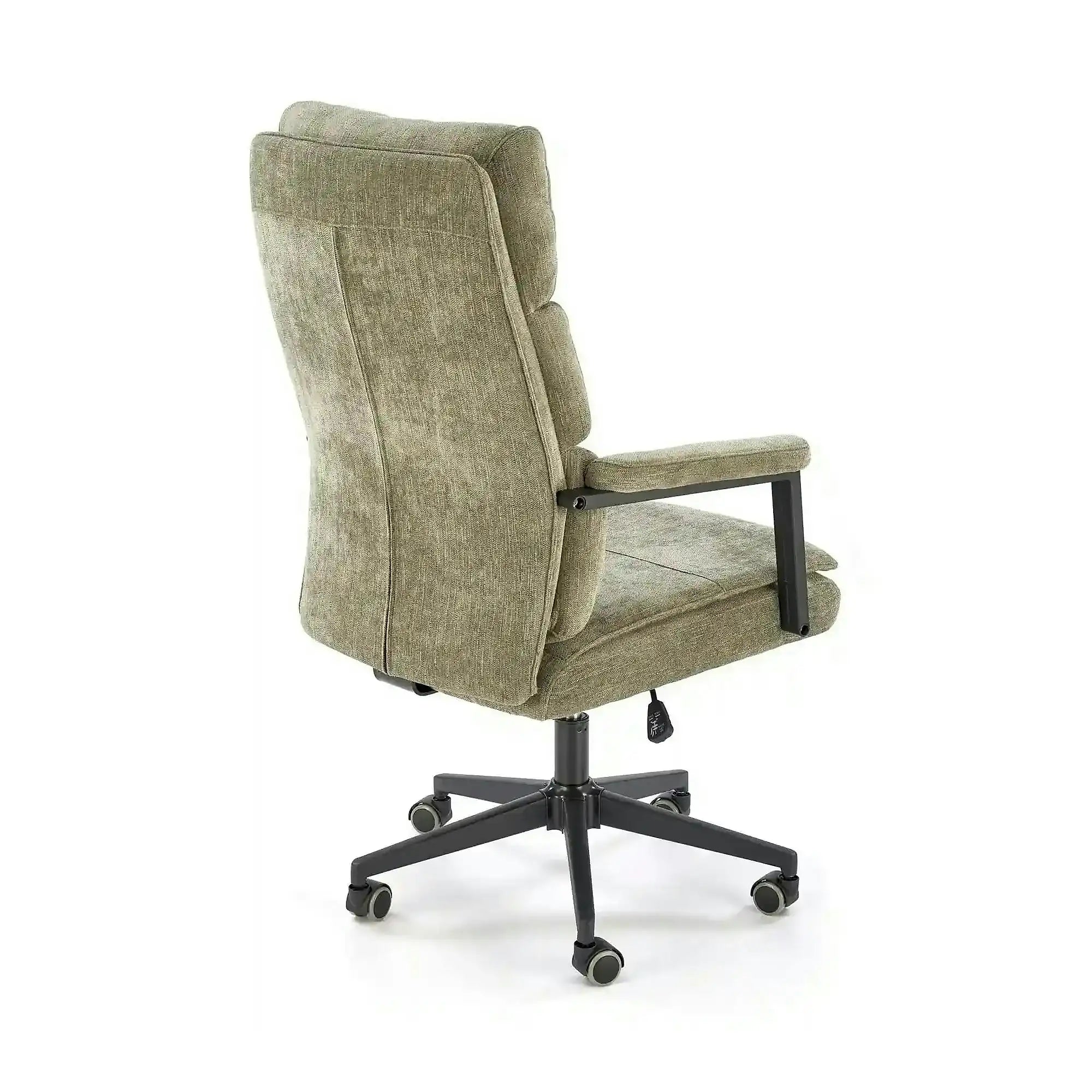 Scaun birou ADRIANO, verde olive, stofa clasica - Odin 77, 65x70x104/110 cm