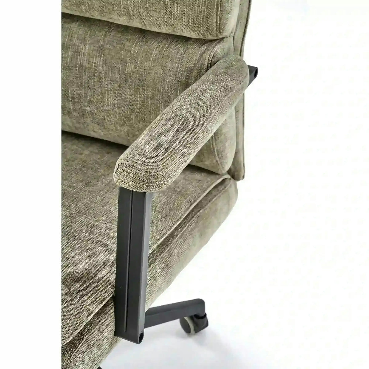 Scaun birou ADRIANO, verde olive, stofa clasica - Odin 77, 65x70x104/110 cm