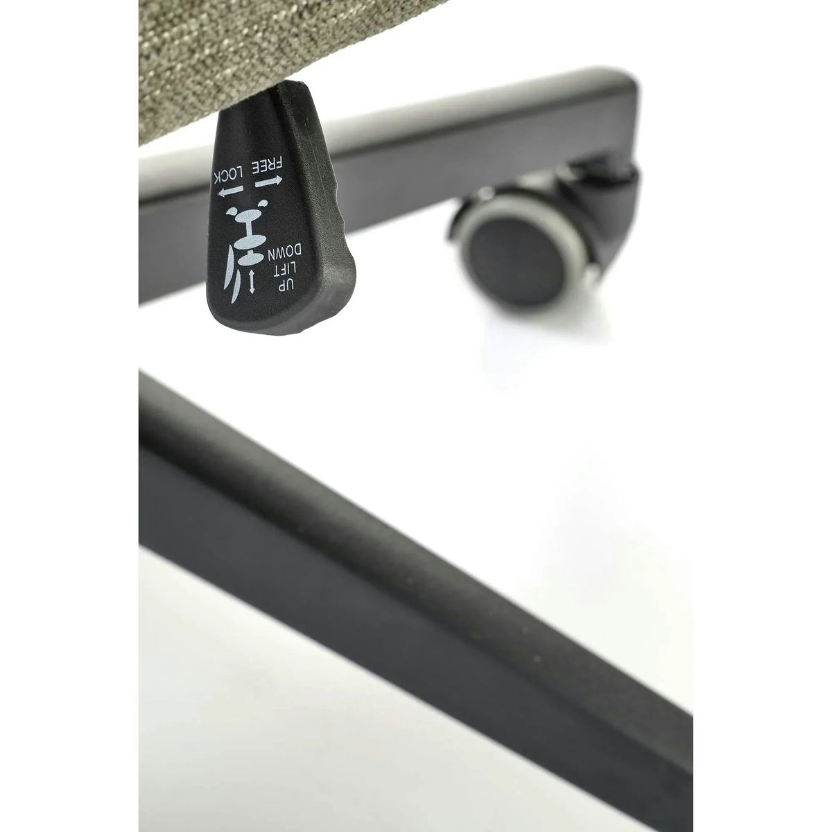 Scaun birou ADRIANO, verde olive, stofa clasica - Odin 77, 65x70x104/110 cm