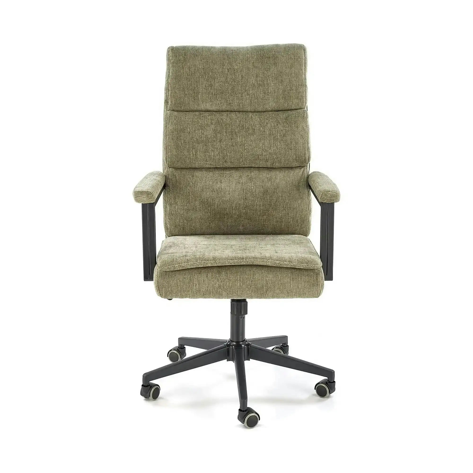 Scaun birou ADRIANO, verde olive, stofa clasica - Odin 77, 65x70x104/110 cm