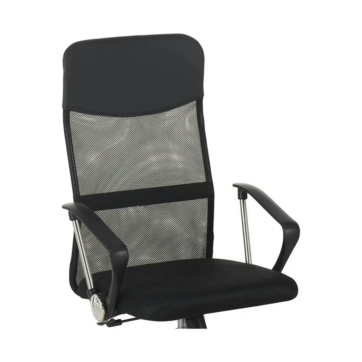 Scaun birou ALEX, negru, stofa/plasa, 60x61x107/117 cm