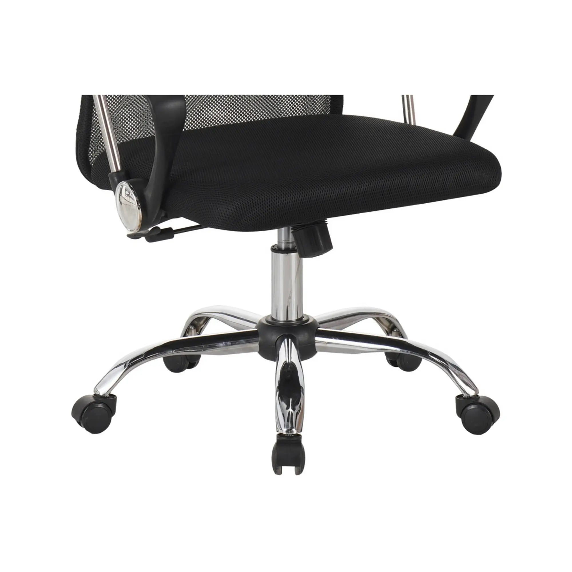 Scaun birou ALEX, negru, stofa/plasa, 60x61x107/117 cm