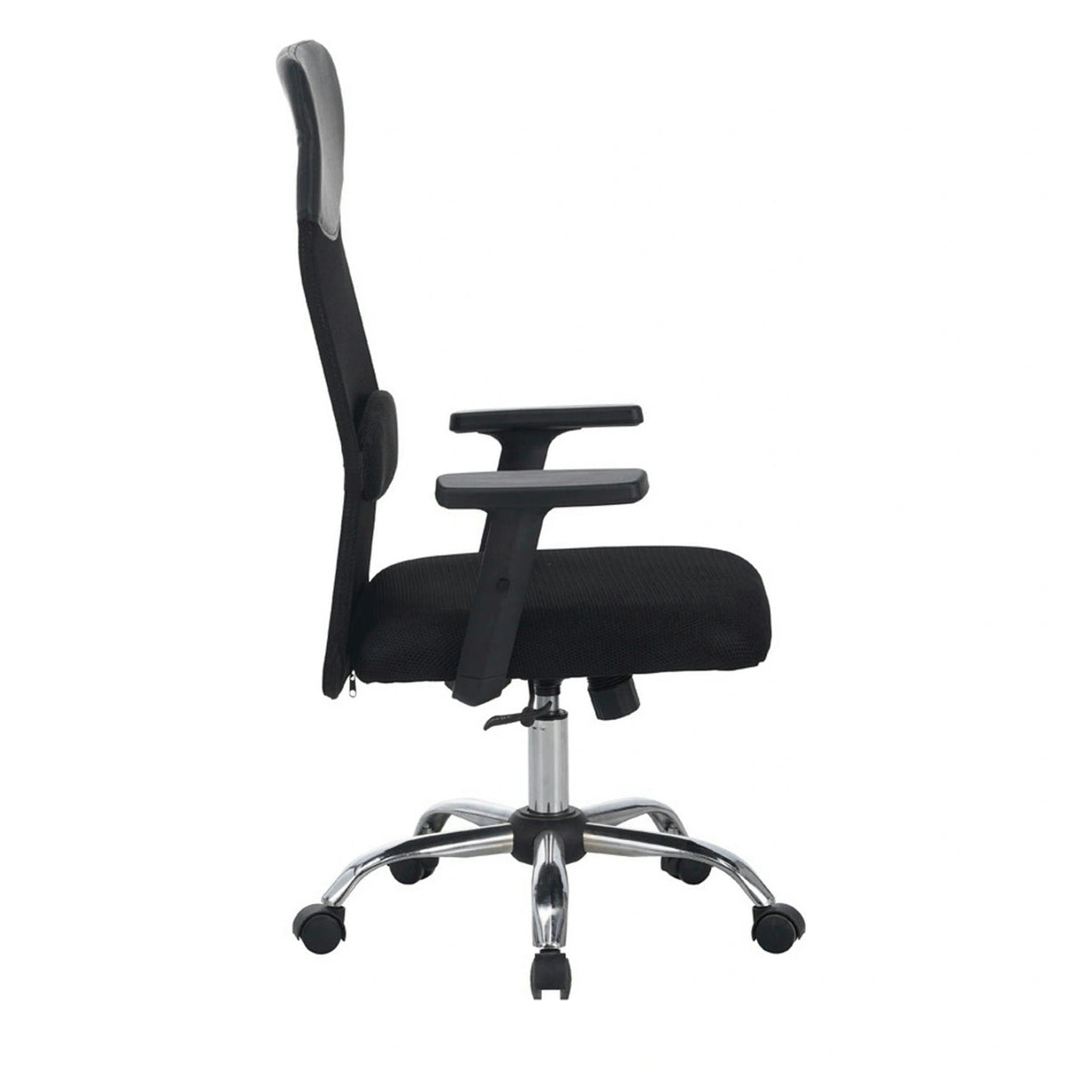 Scaun birou ALEX, negru, stofa/plasa, 68x61x108/118 cm