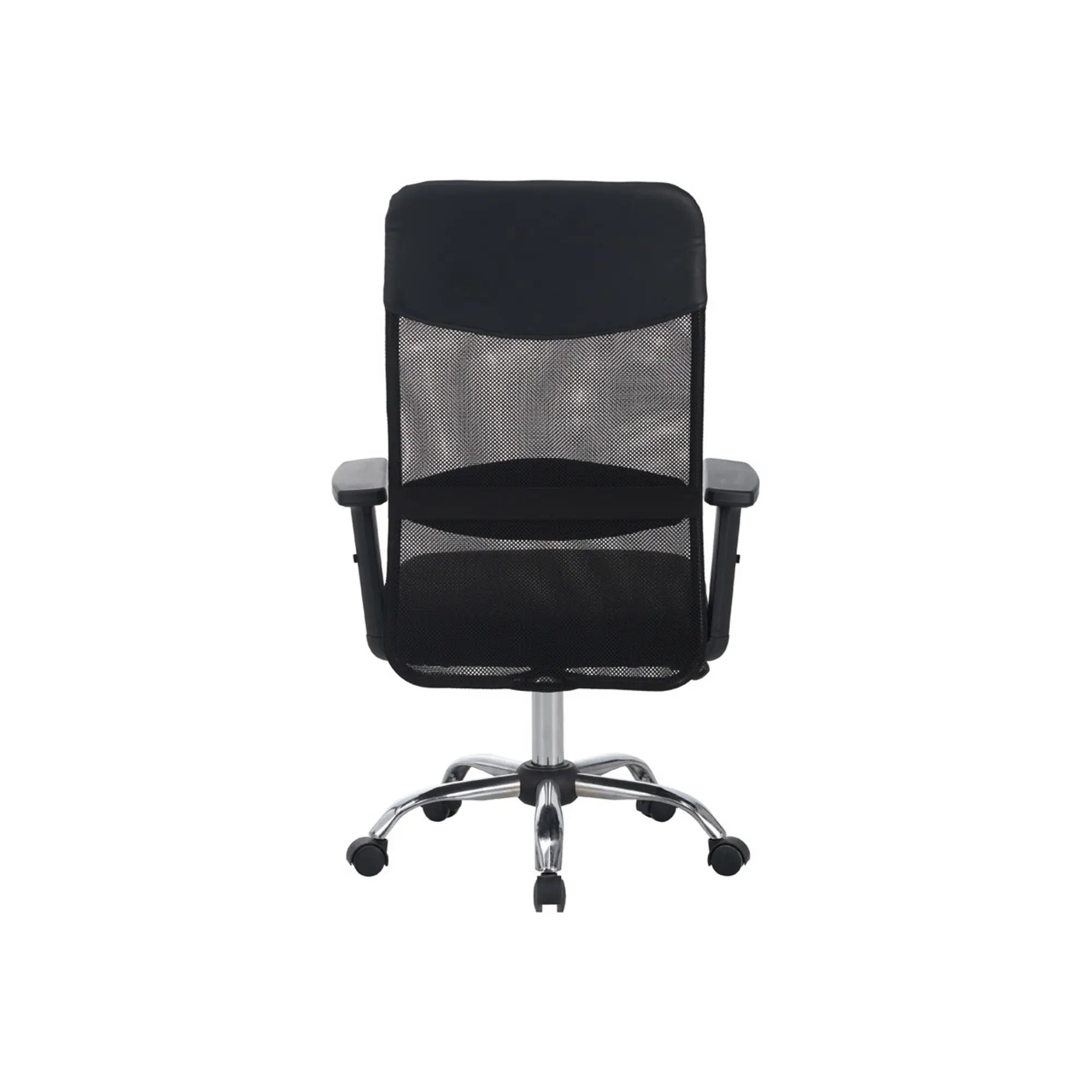 Scaun birou ALEX, negru, stofa/plasa, 68x61x108/118 cm