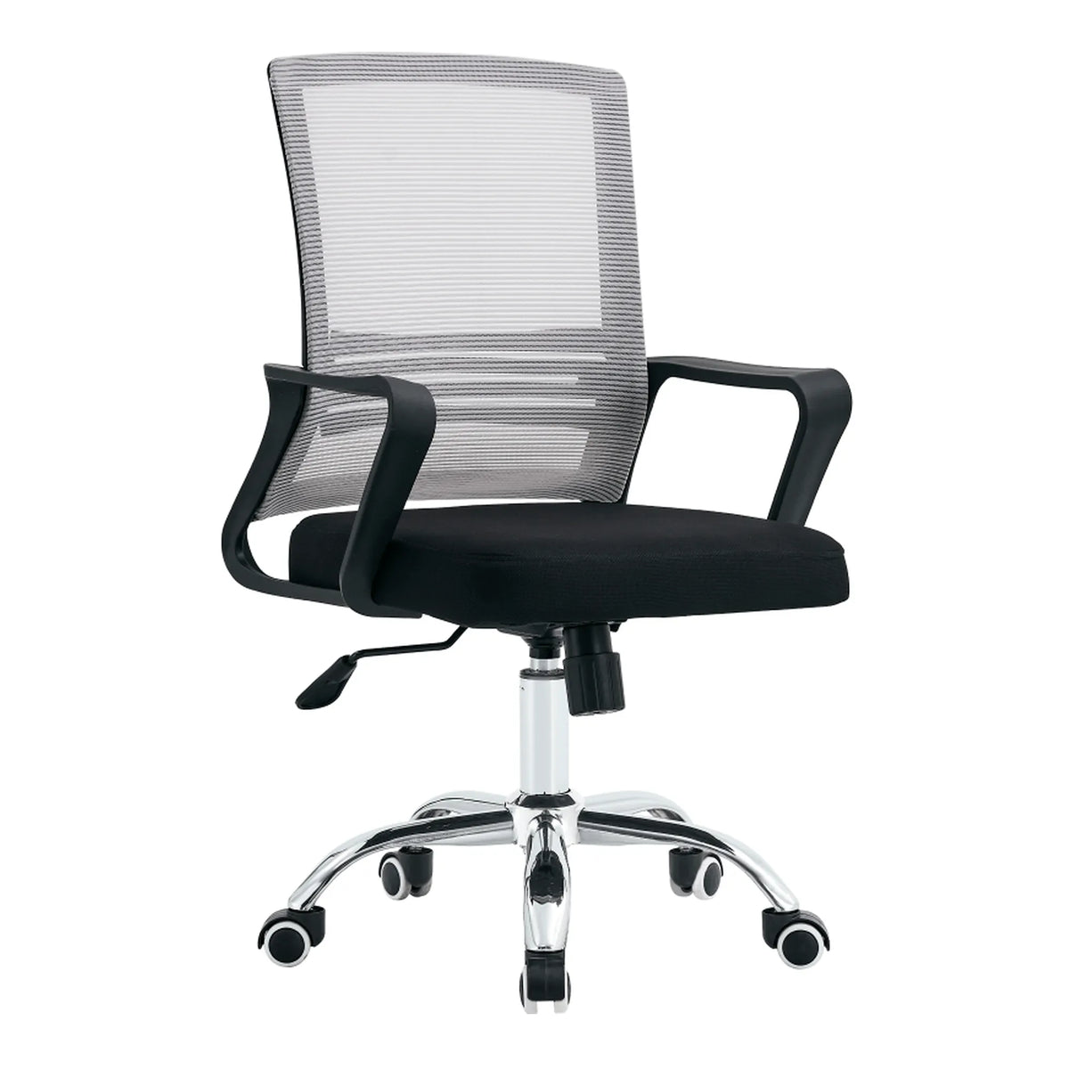 Scaun birou APOLO 2 NEW, gri/negru, plasa/plastic, 47x54x88/98 cm