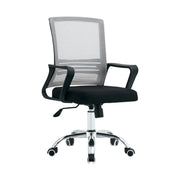 Scaun birou APOLO 2 NEW, gri/negru, plasa/plastic, 47x54x88/98 cm