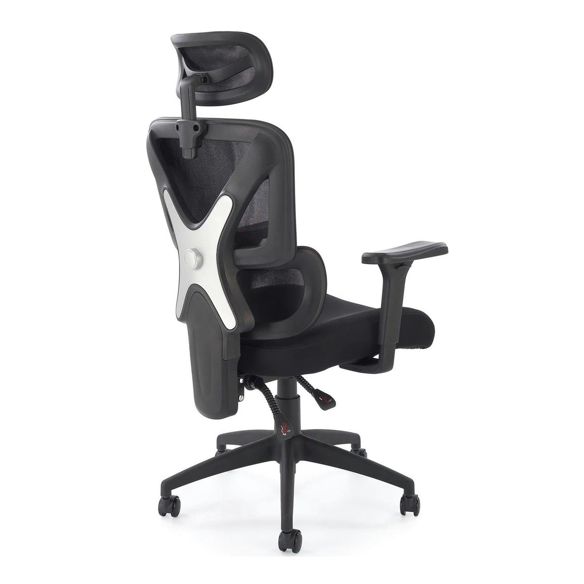Scaun birou ASTRAL, negru, stofa clasica/plasa, 66x71x123-130 cm