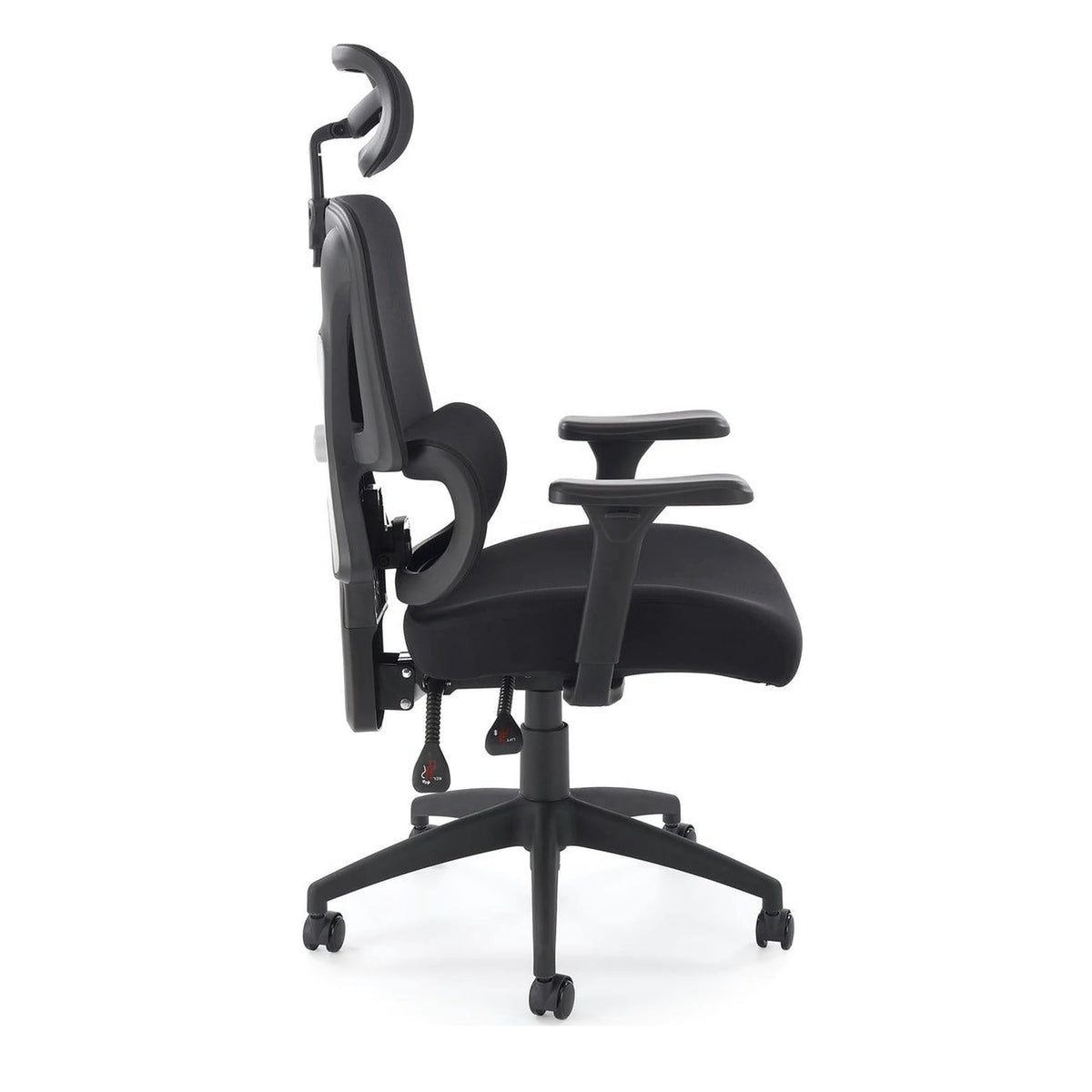 Scaun birou ASTRAL, negru, stofa clasica/plasa, 66x71x123-130 cm