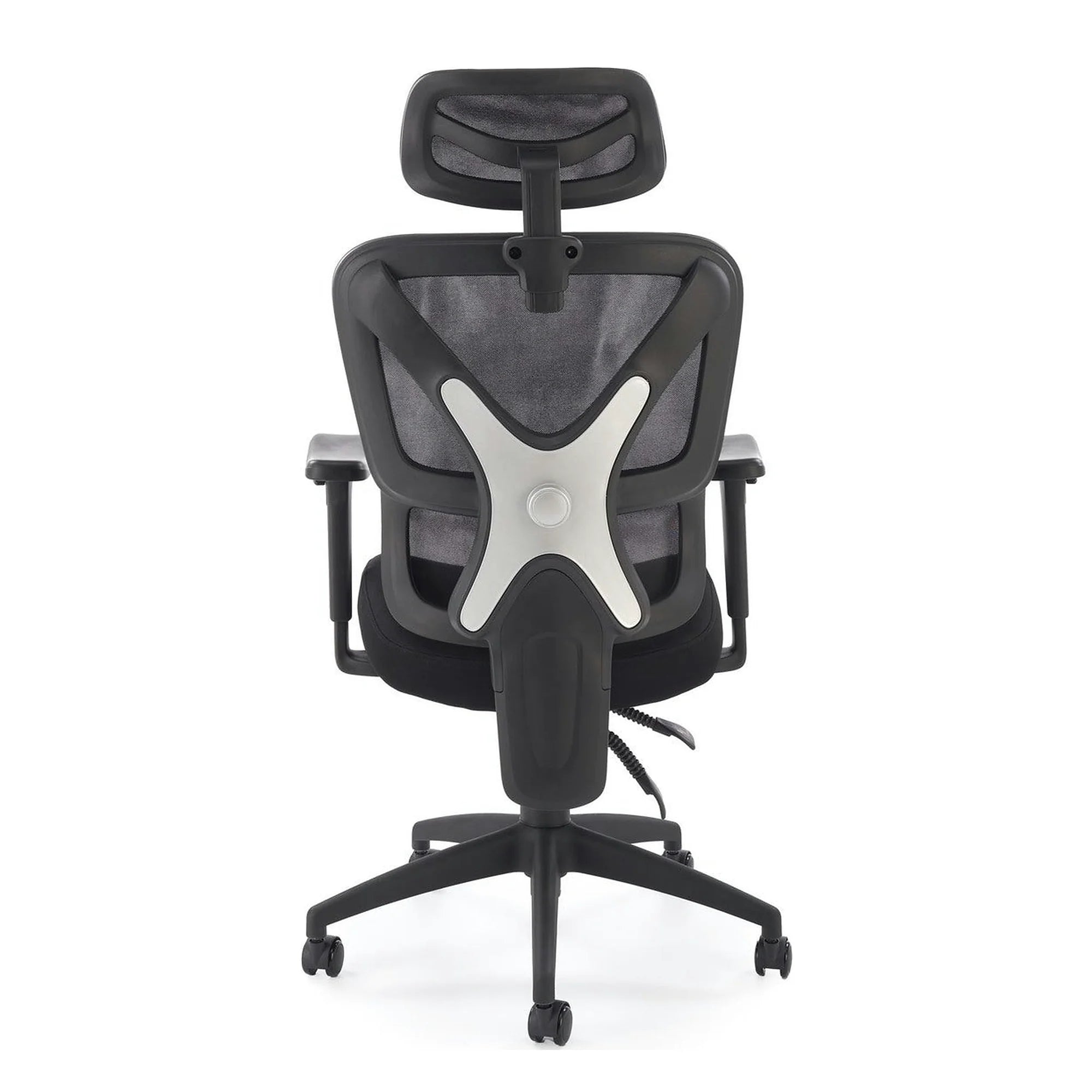 Scaun birou ASTRAL, negru, stofa clasica/plasa, 66x71x123-130 cm