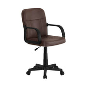 Scaun birou AYLA NEW, maro, piele ecologica/plastic, 55x59.5x89/101 cm