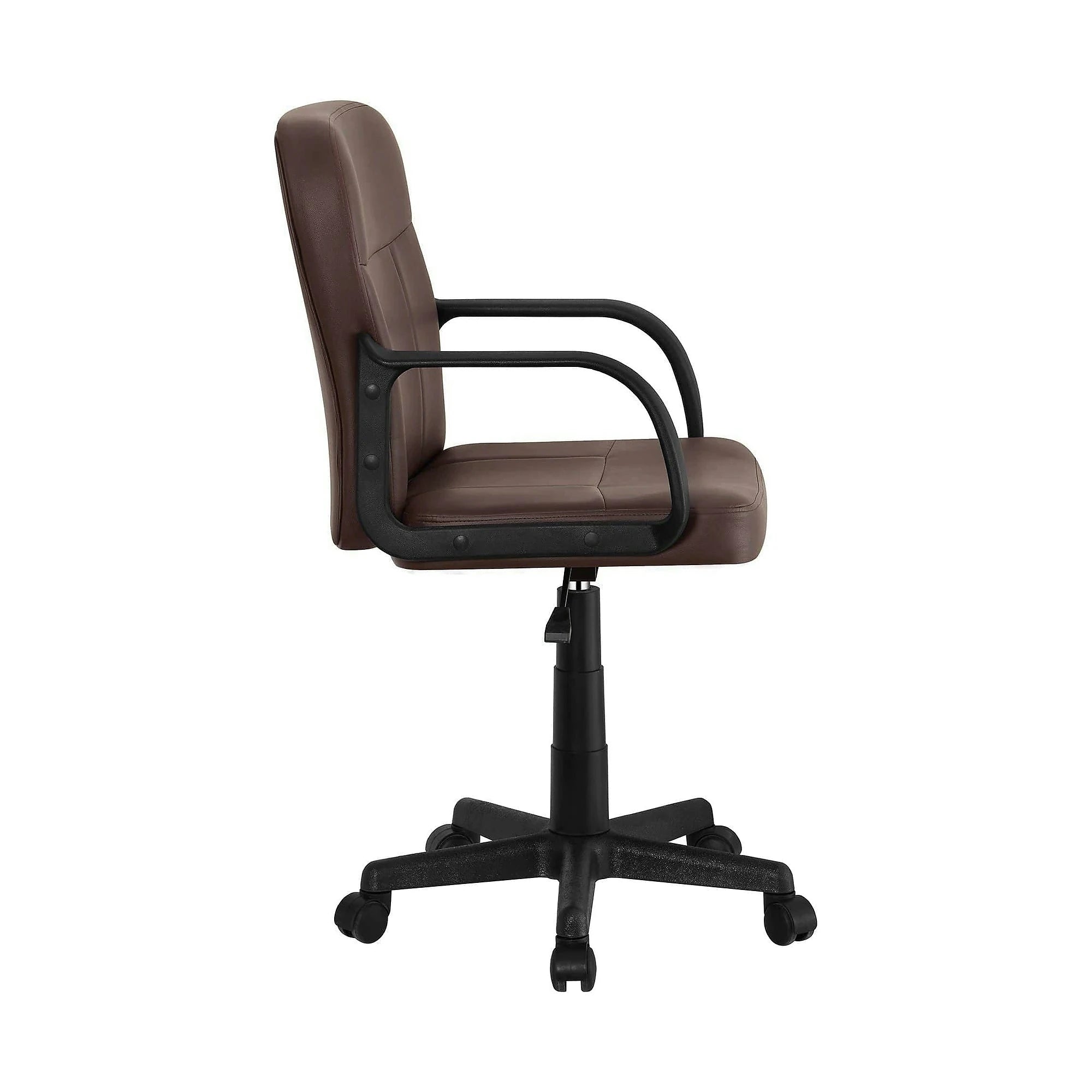 Scaun birou AYLA NEW, maro, piele ecologica/plastic, 55x59.5x89/101 cm