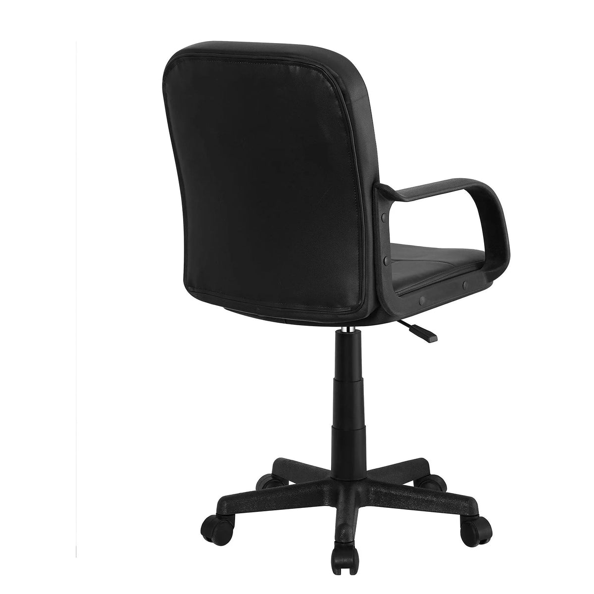 Scaun birou AYLA NEW, negru, piele ecologica/plastic, 55x59.5x89/101 cm