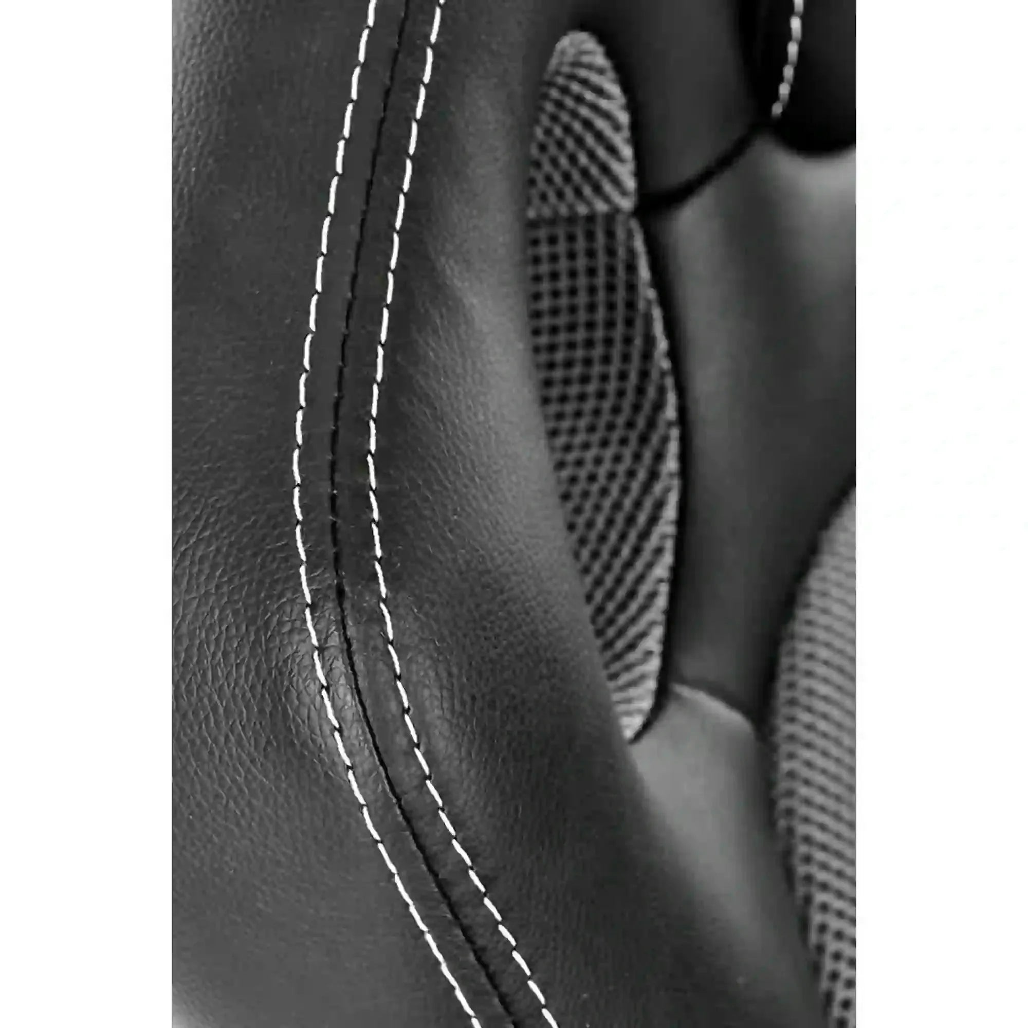 Scaun birou BERKEL, negru/gri, piele ecologica, 62x63x108-117 cm