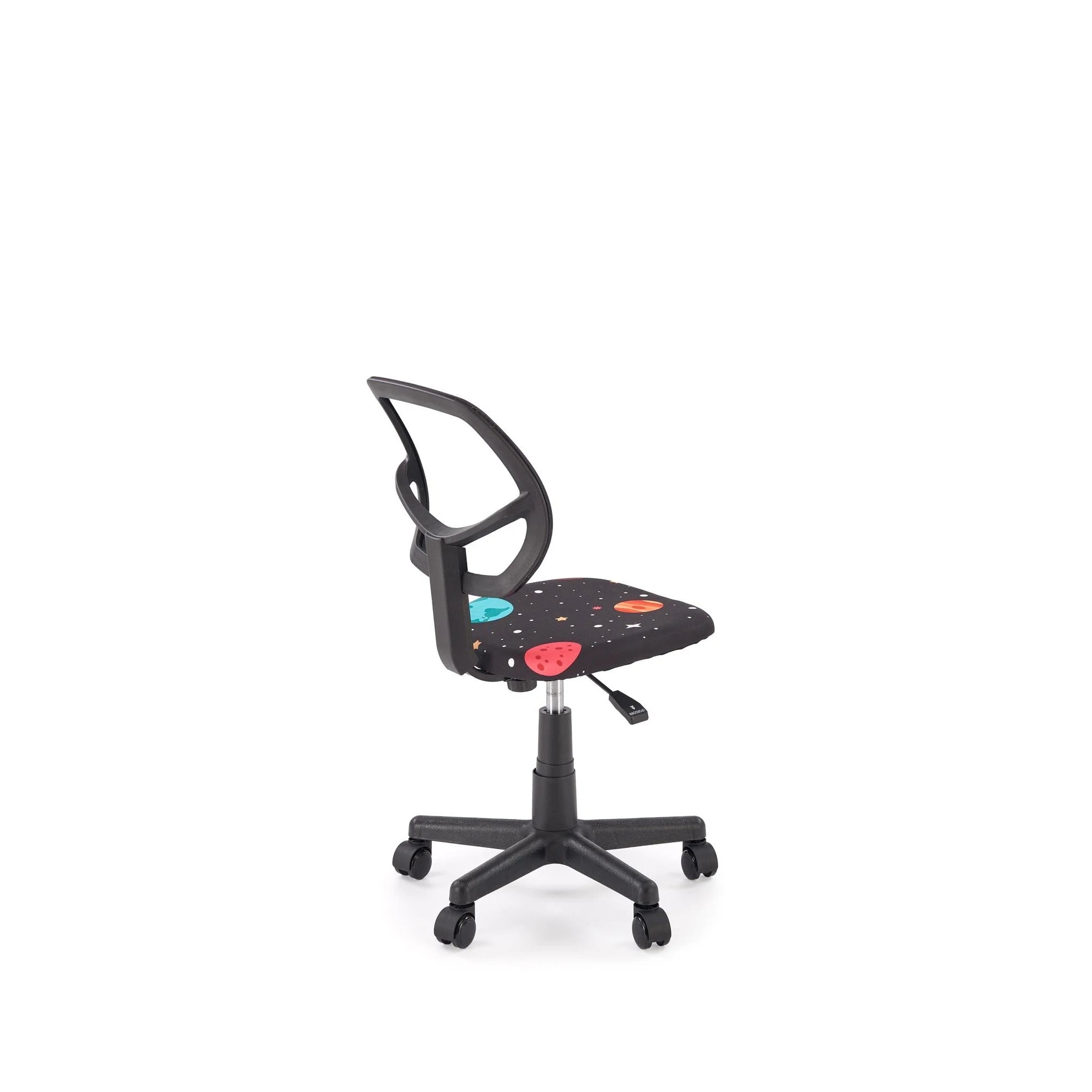 Scaun birou BINGO, negru, stofa clasica/polipropilena, 39x48x79-90 cm