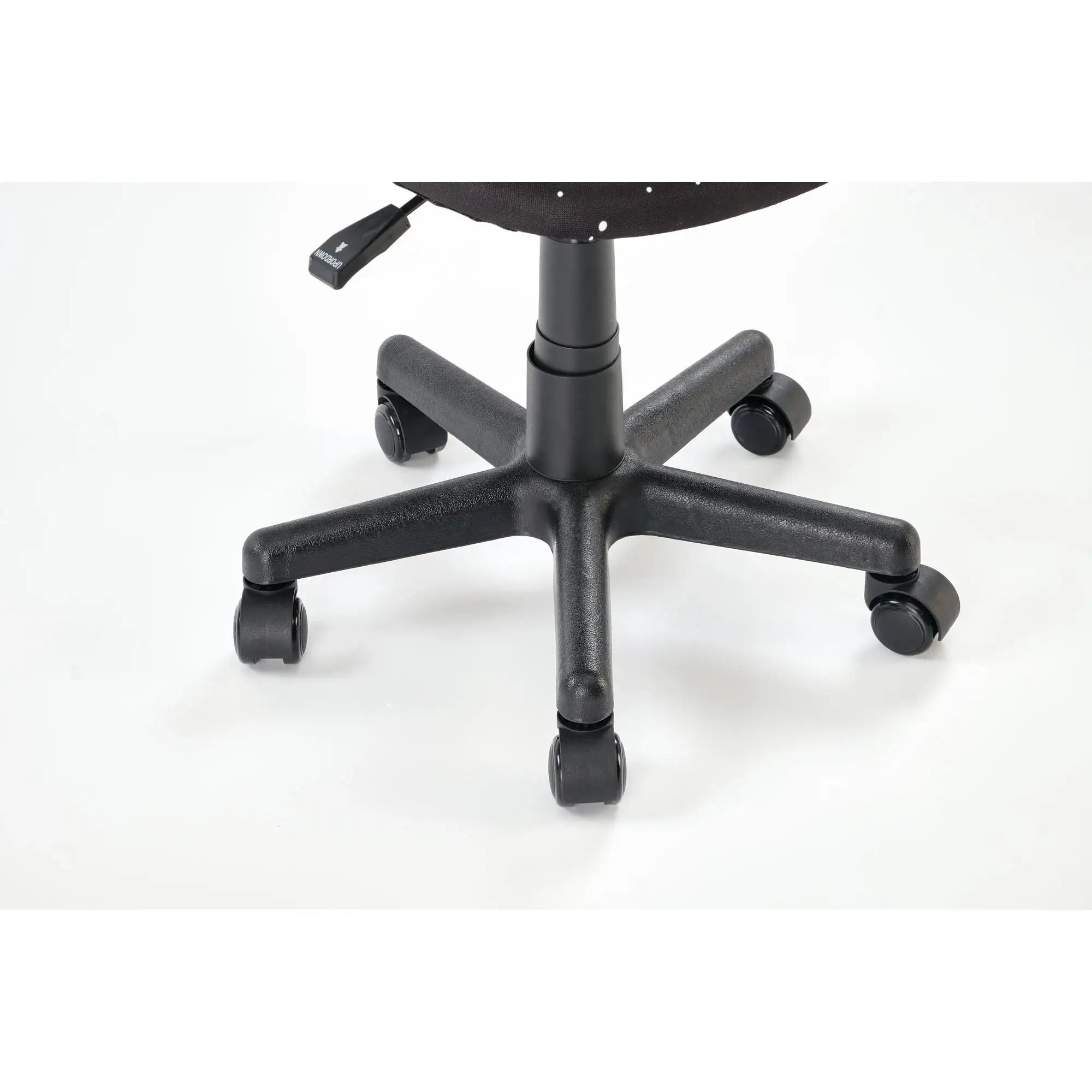Scaun birou BINGO, negru, stofa clasica/polipropilena, 39x48x79-90 cm