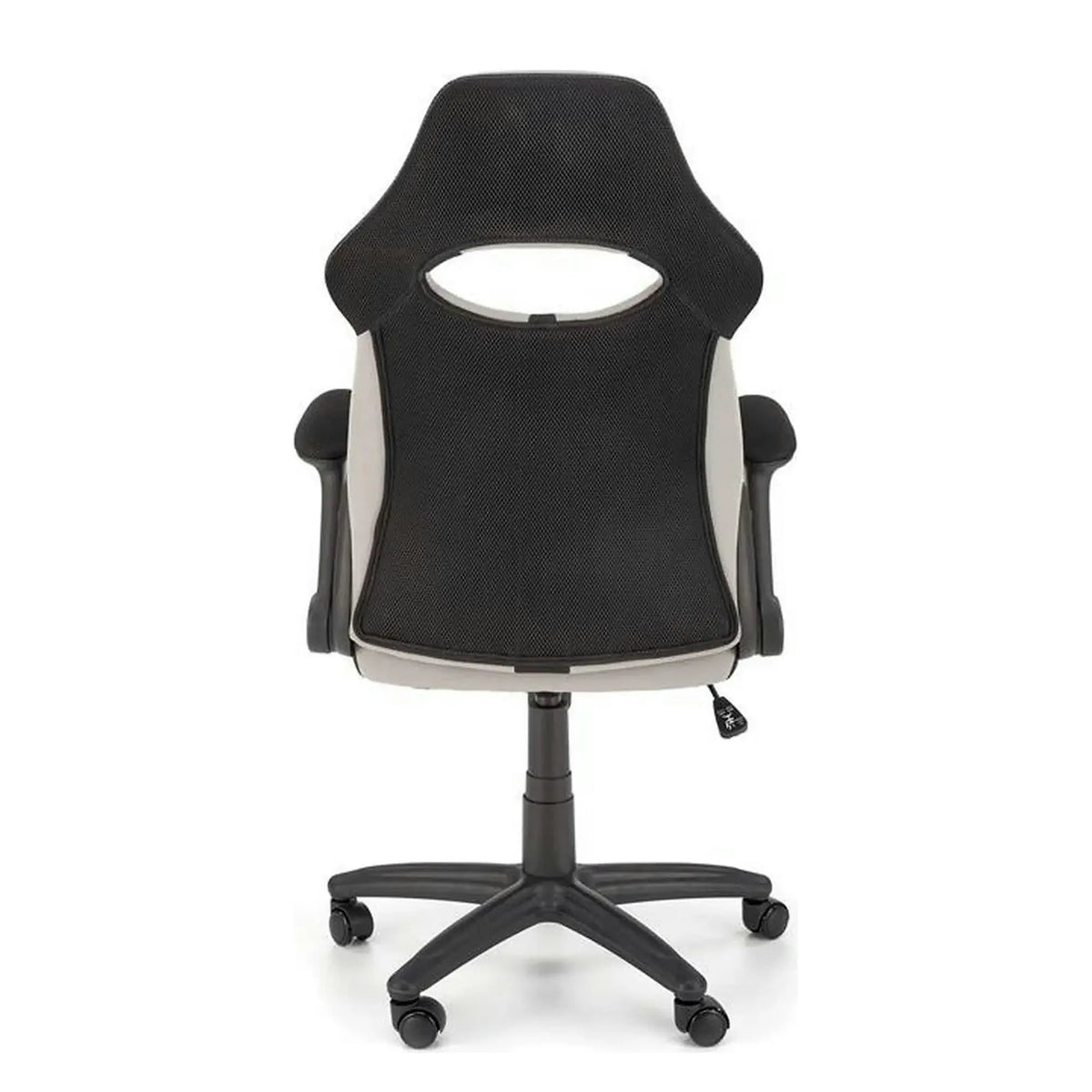 Scaun birou BLOOM, gri/negru, stofa clasica/metal, 65x48x110/120 cm