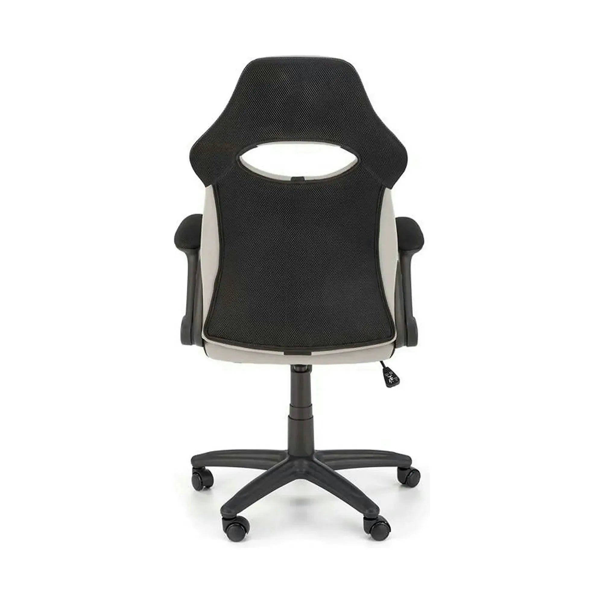 Scaun birou BLOOM, gri/negru, stofa clasica/metal, 65x48x110/120 cm