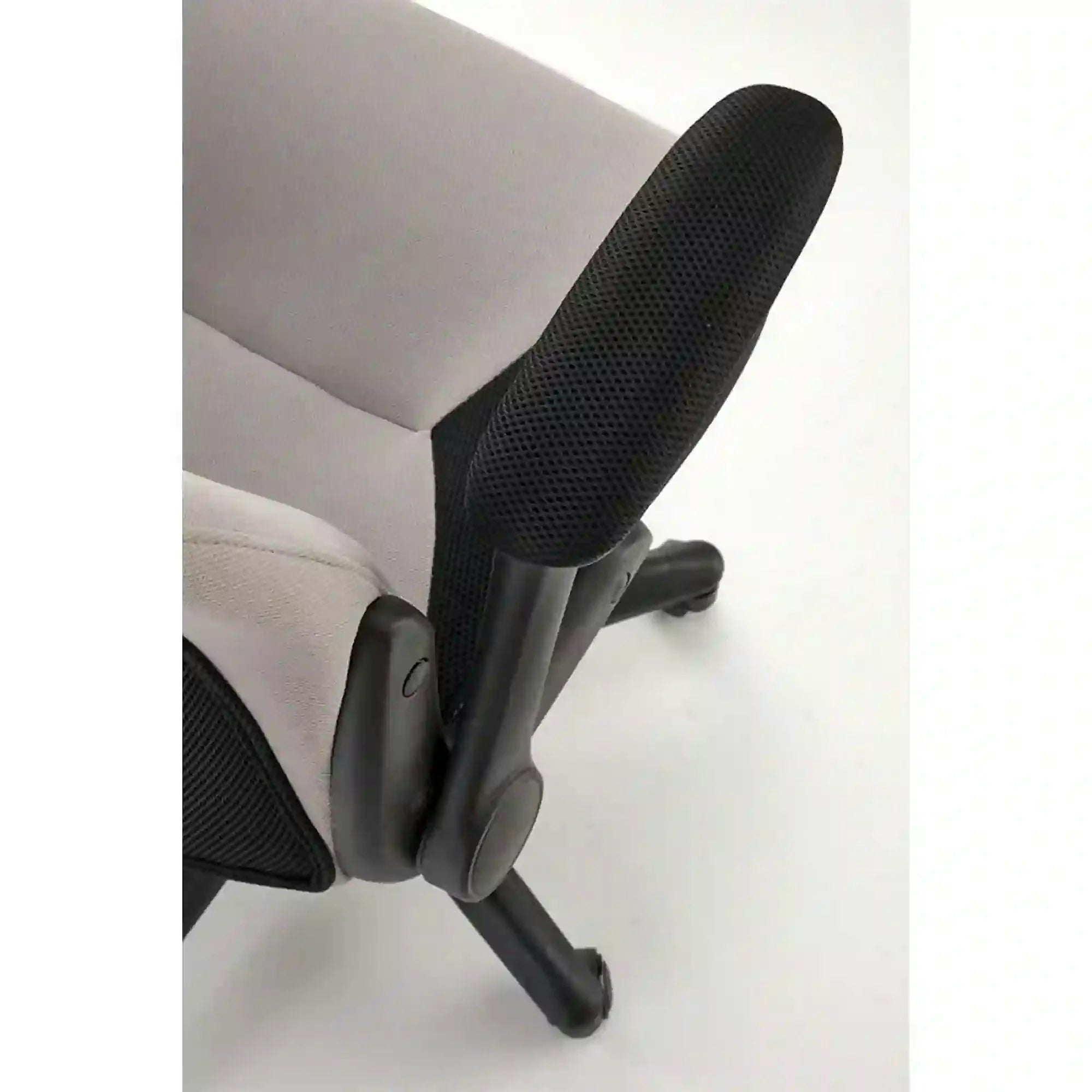 Scaun birou BLOOM, gri/negru, stofa clasica/metal, 65x48x110/120 cm