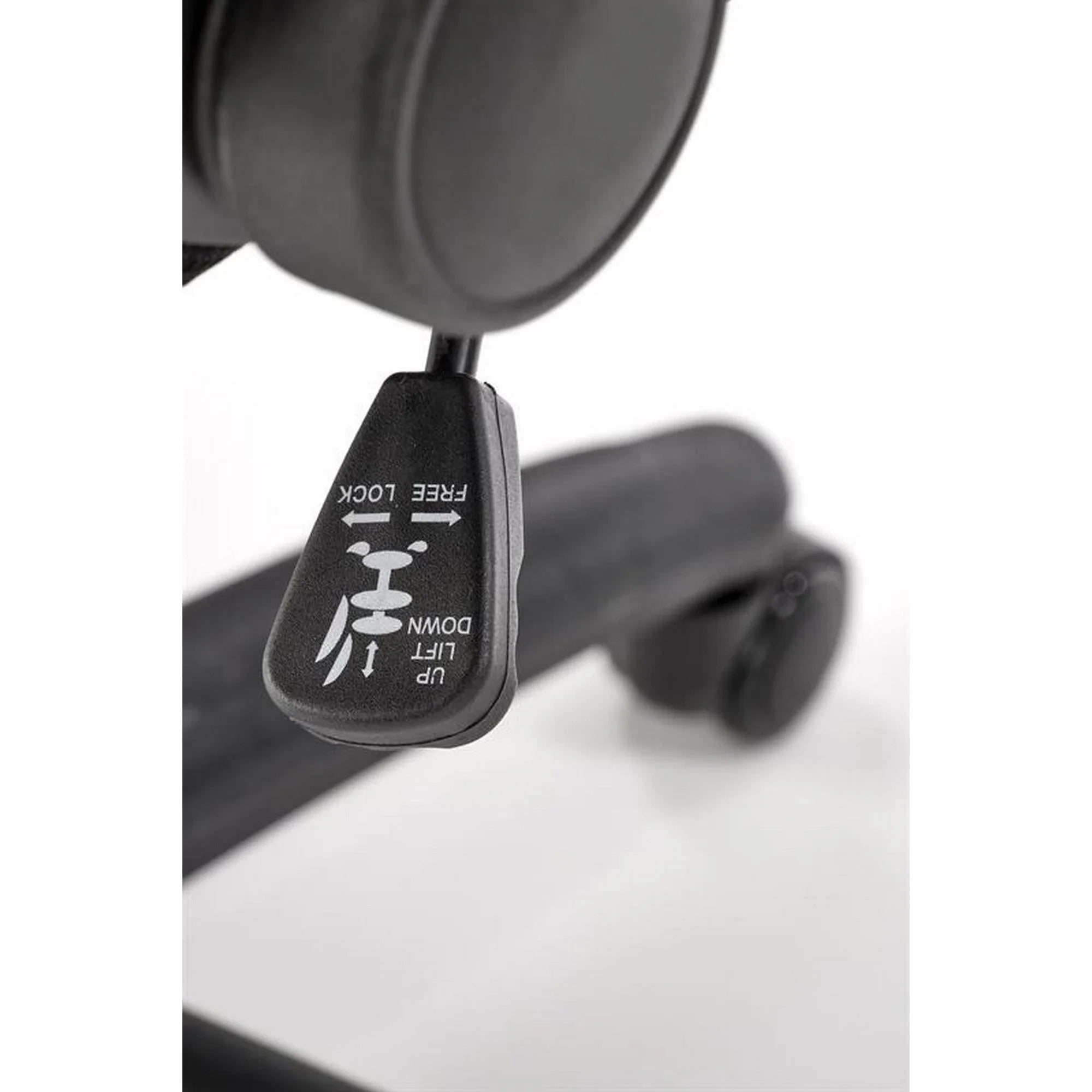 Scaun birou BLOOM, gri/negru, stofa clasica/metal, 65x48x110/120 cm