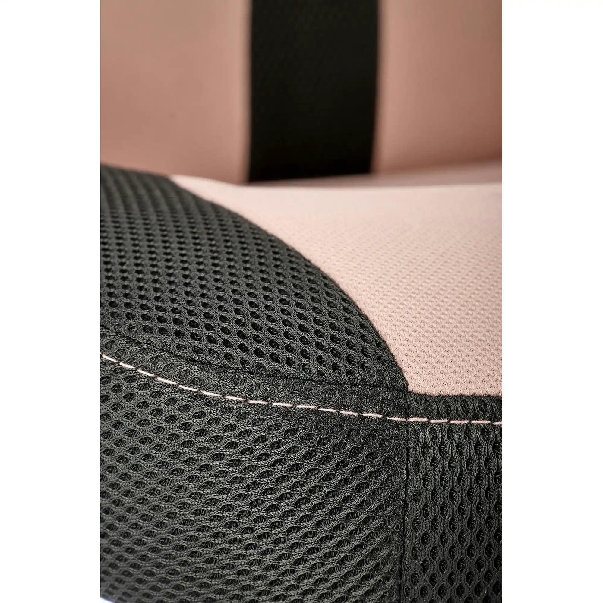 Scaun birou BLOOM, roz/negru, stofa clasica/metal, 65x60x110/120 cm