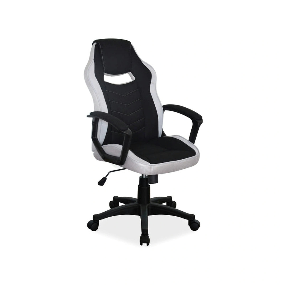 Scaun birou CAMARO, negru/gri, stofă, 59x49x106 cm