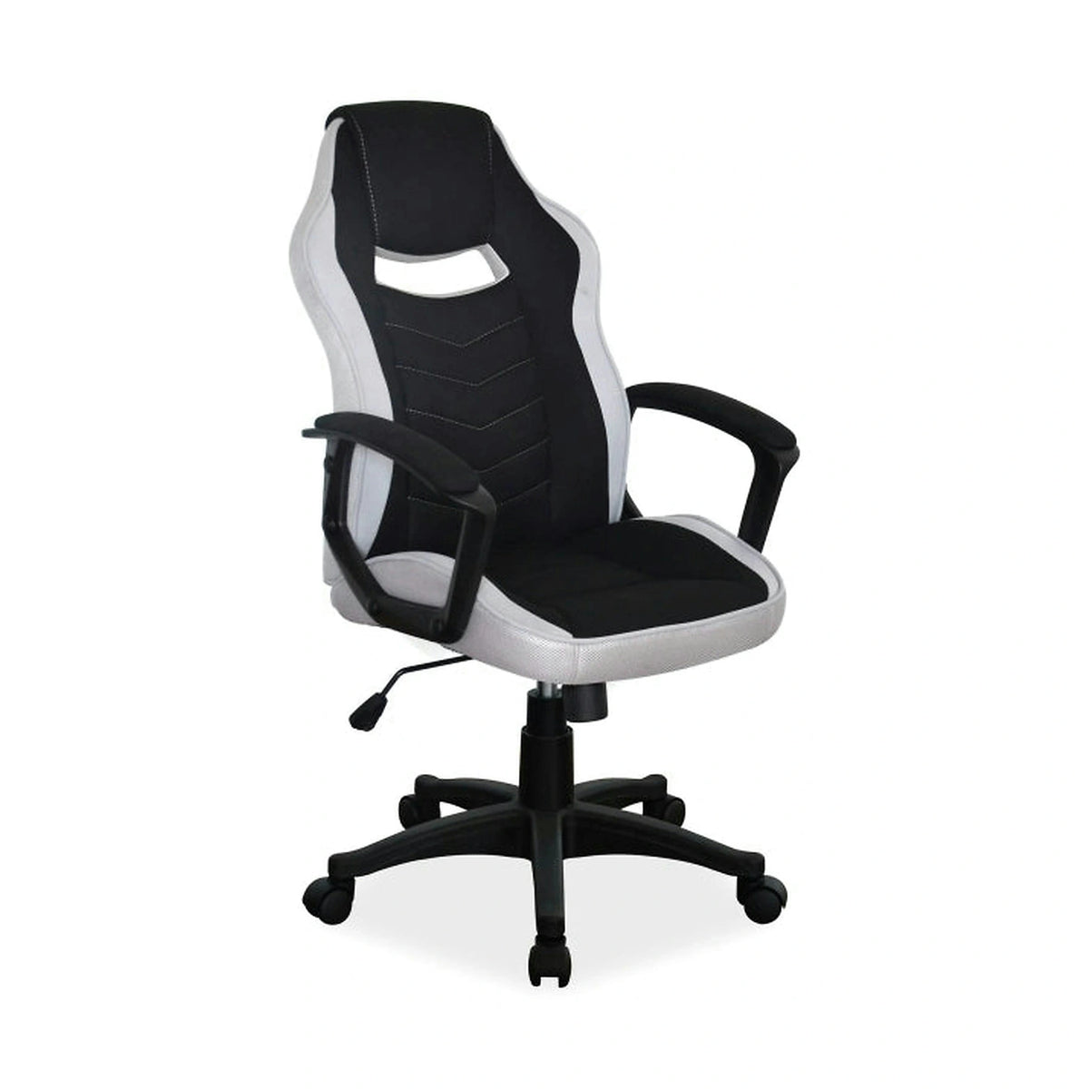 Scaun birou CAMARO, negru/gri, stofă, 59x49x106 cm