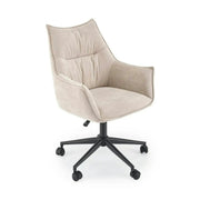 Scaun birou CLIO, bej/negru, stofa clasica/metal, 62x64x91/99 cm