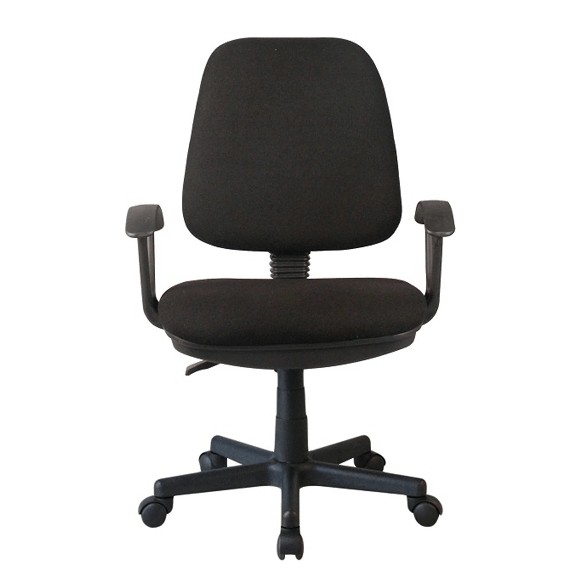 Scaun birou COLBY NEW, negru, stofa/plastic, 60x52x90/100 cm