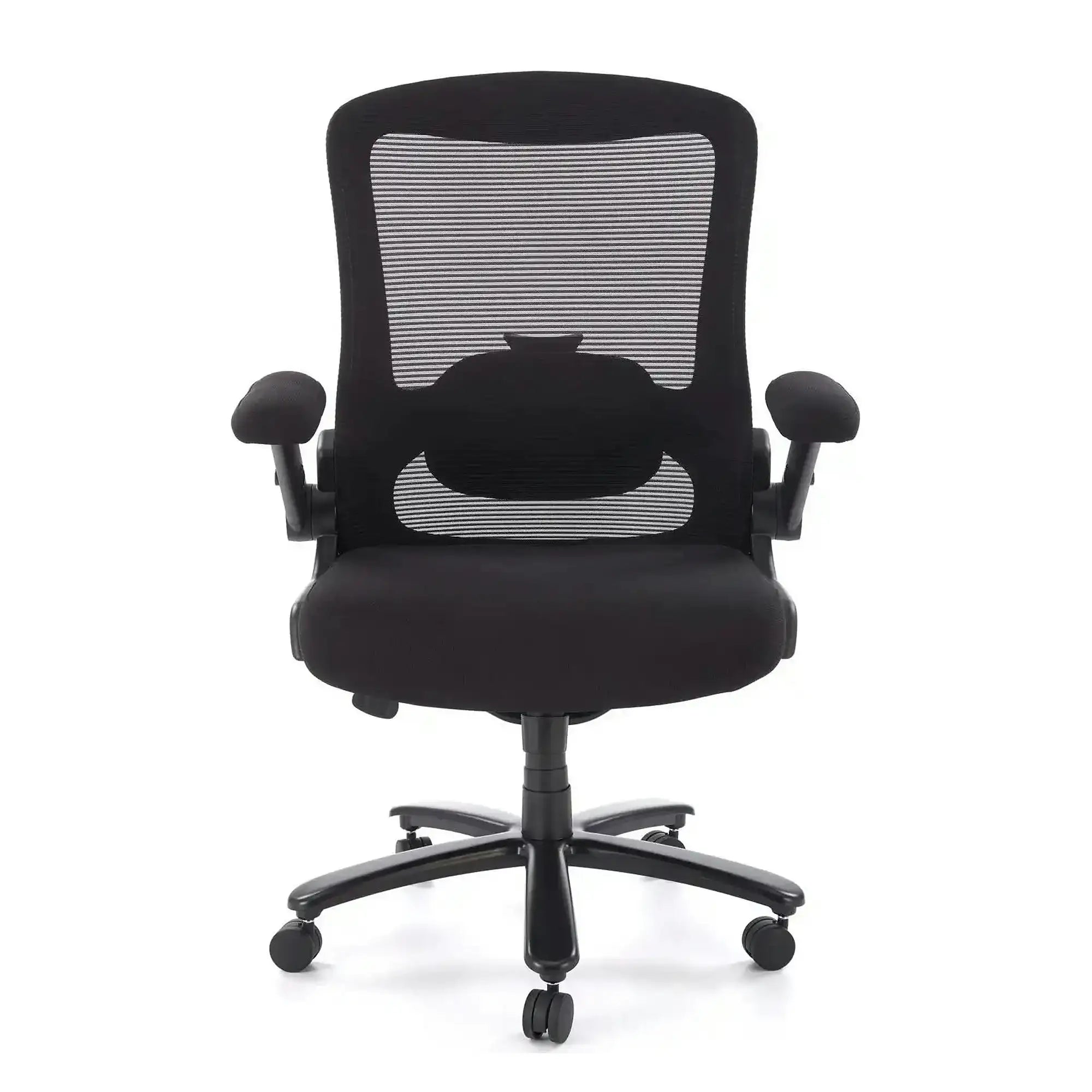 Scaun birou CYBORG, negru, stofa clasica/metal, 80x74x111/117 cm