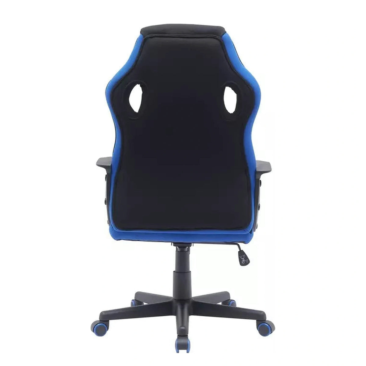 Scaun birou DAKAR, negru/albastru, stofa/plastic, 63x48x106/114 cm