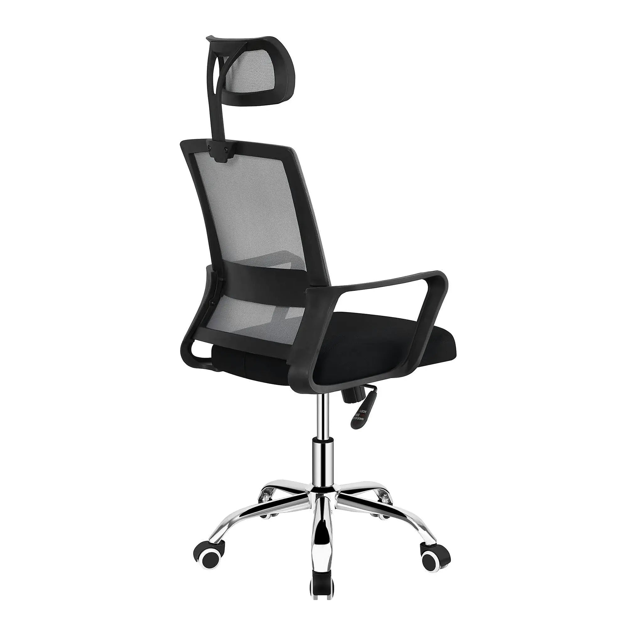 Scaun birou DIKAN, gri/negru, plasa/plastic/metal, 59.5x56x107/117 cm