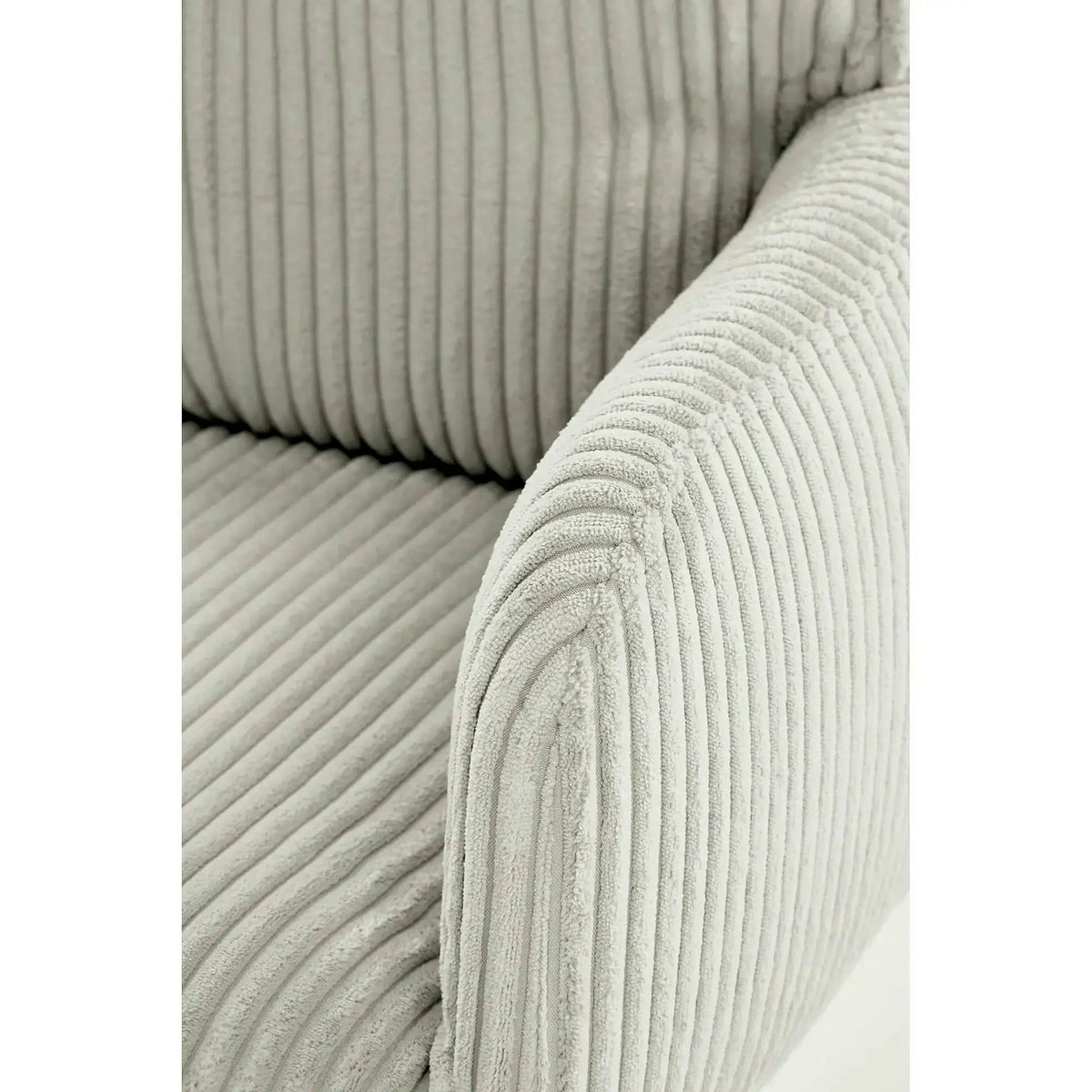 Scaun birou DUMBO, gri deschis/alb, stofa raiata, 52x58x84/94 cm