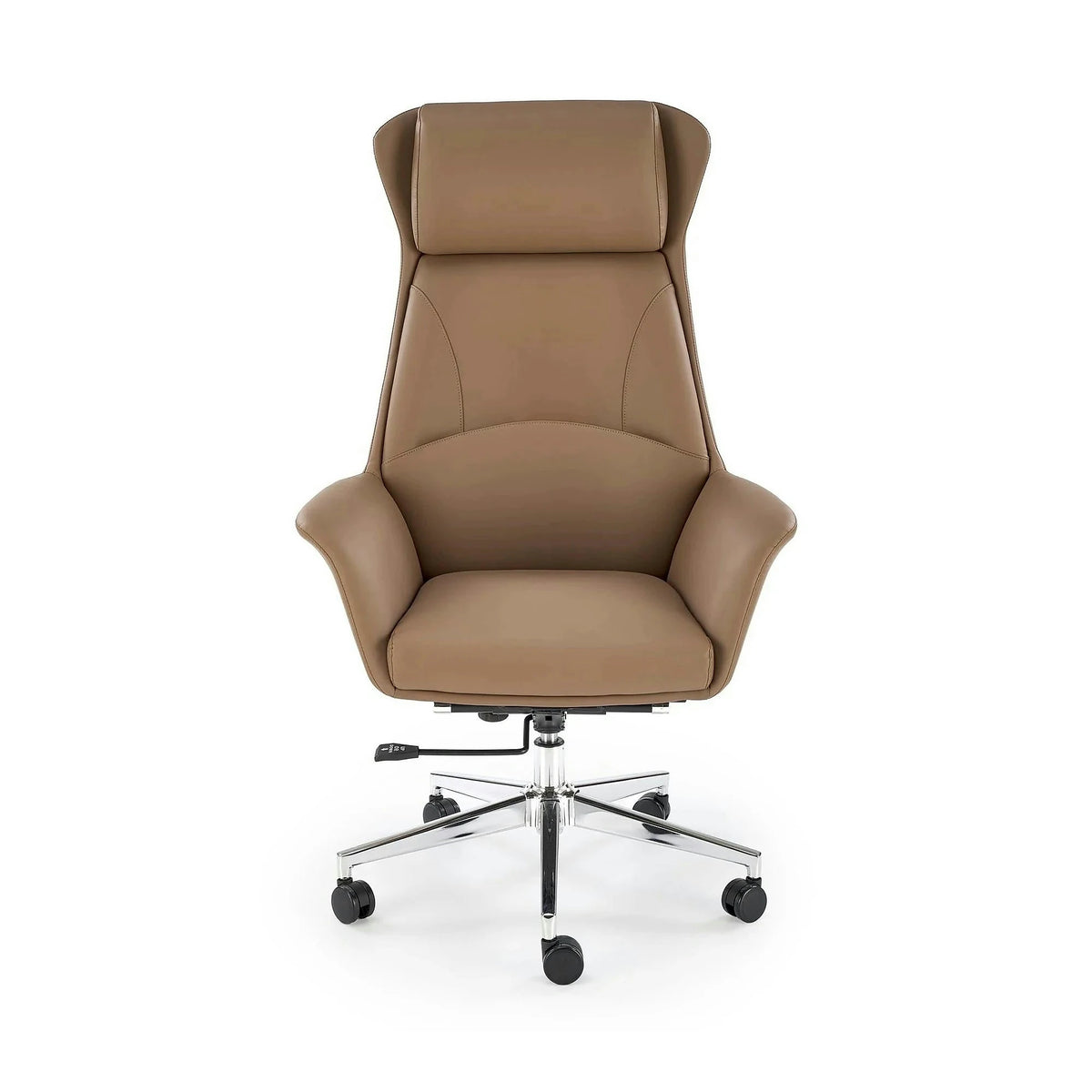 Scaun birou EDERSON, cappuccino, piele ecologica/metal, 76x65x125/131 cm