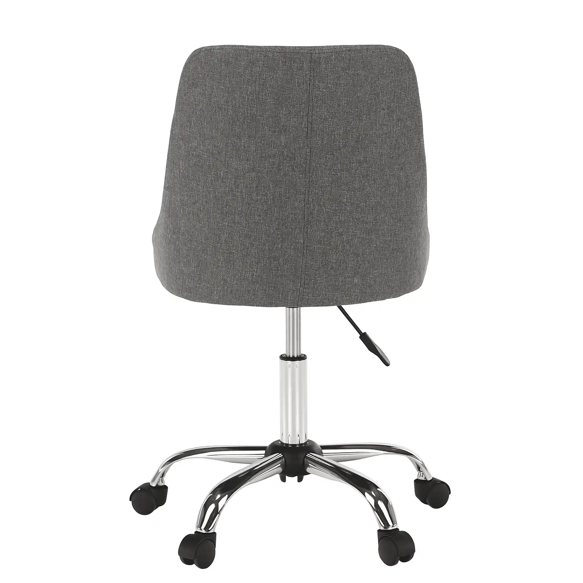 Scaun birou EDIZ, gri/crom, stofa clasica/metal, 48x57x78/88 cm
