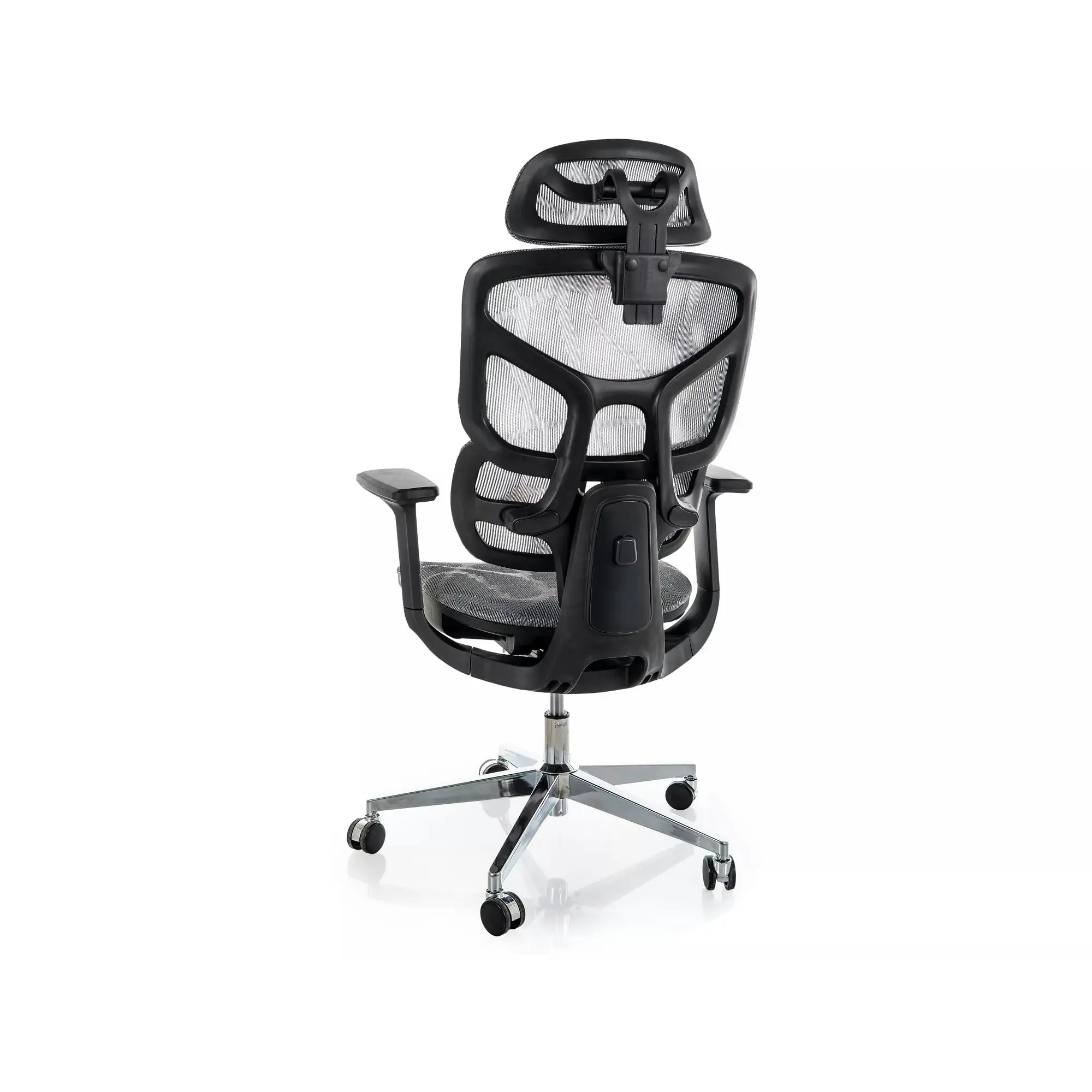 Scaun birou EQ-1, gri, plasă, 71x48x112 cm