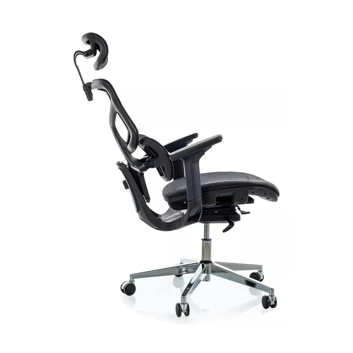 Scaun birou EQ-1, negru, plasă, 71x48x112 cm