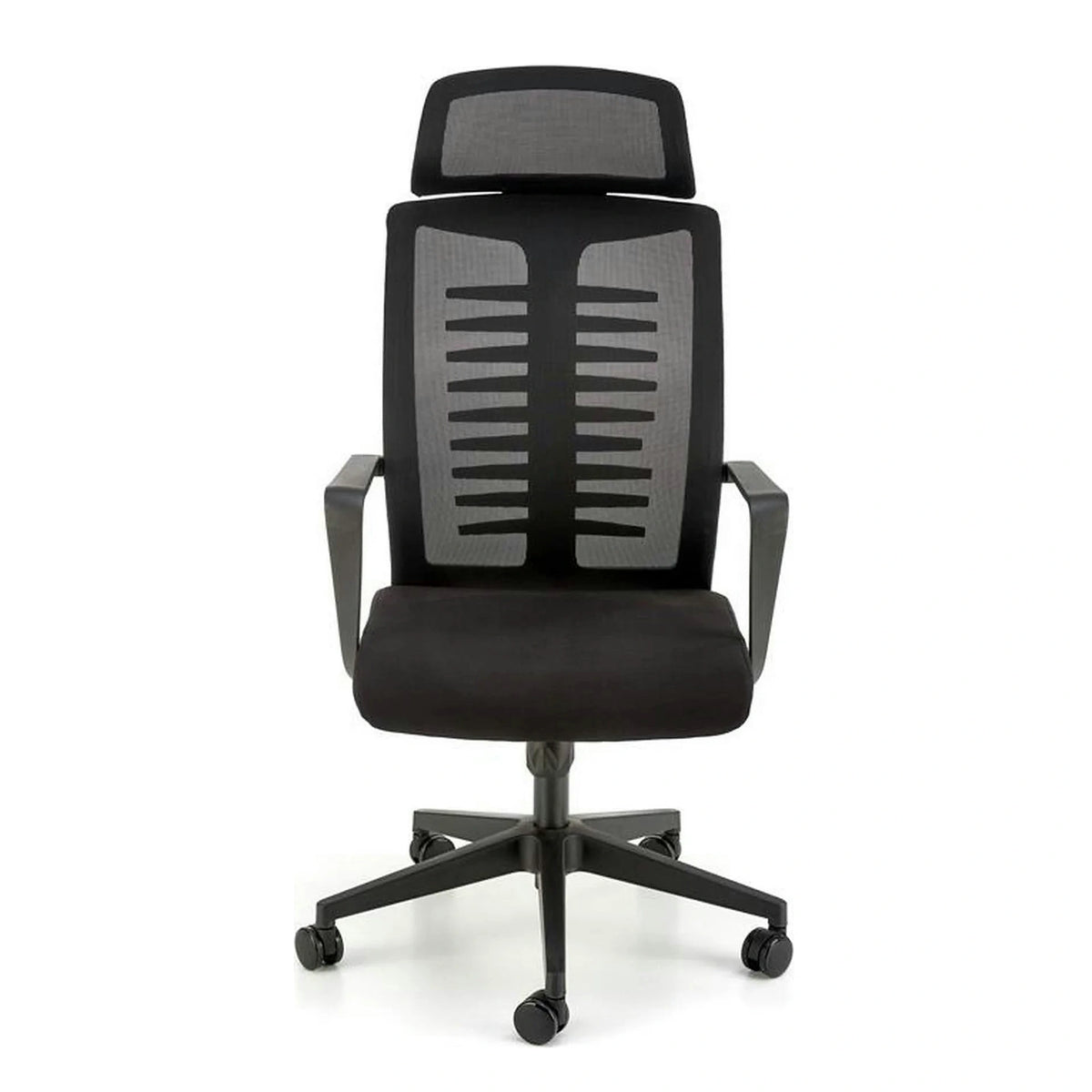 Scaun birou FABIO, negru, stofa clasica, 60x62x118/128 cm
